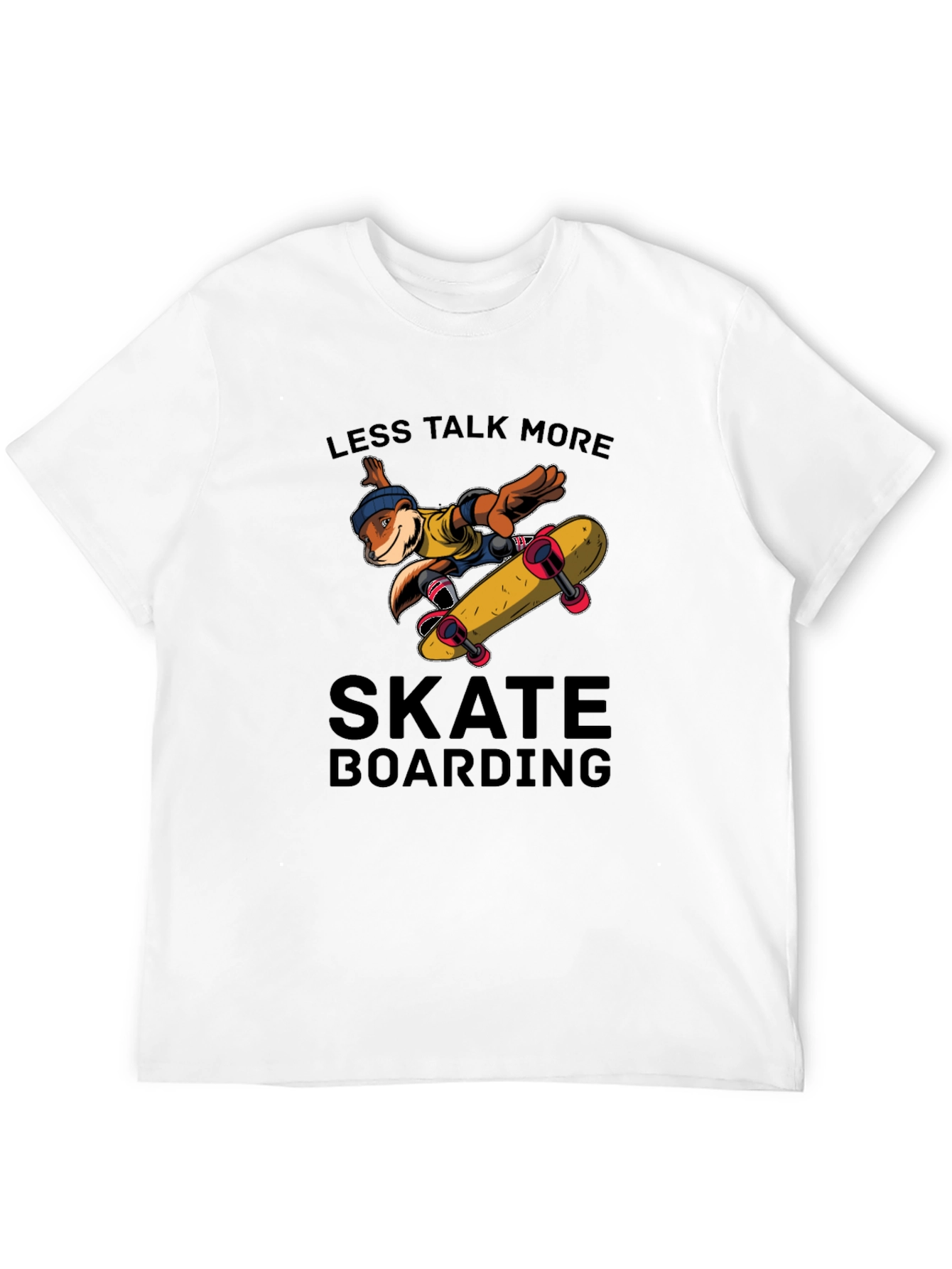 Skateboarding Otter Graphic T-Shirt