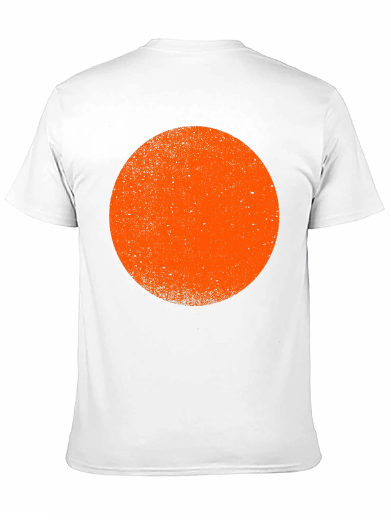 Bold Graphic Tee - Orange Circle on Black