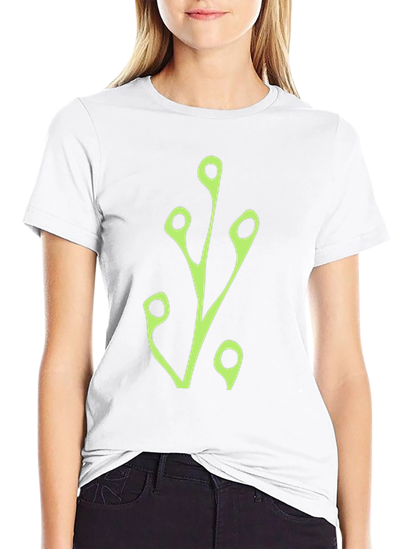 Modern Branch Graphic Tee - Black