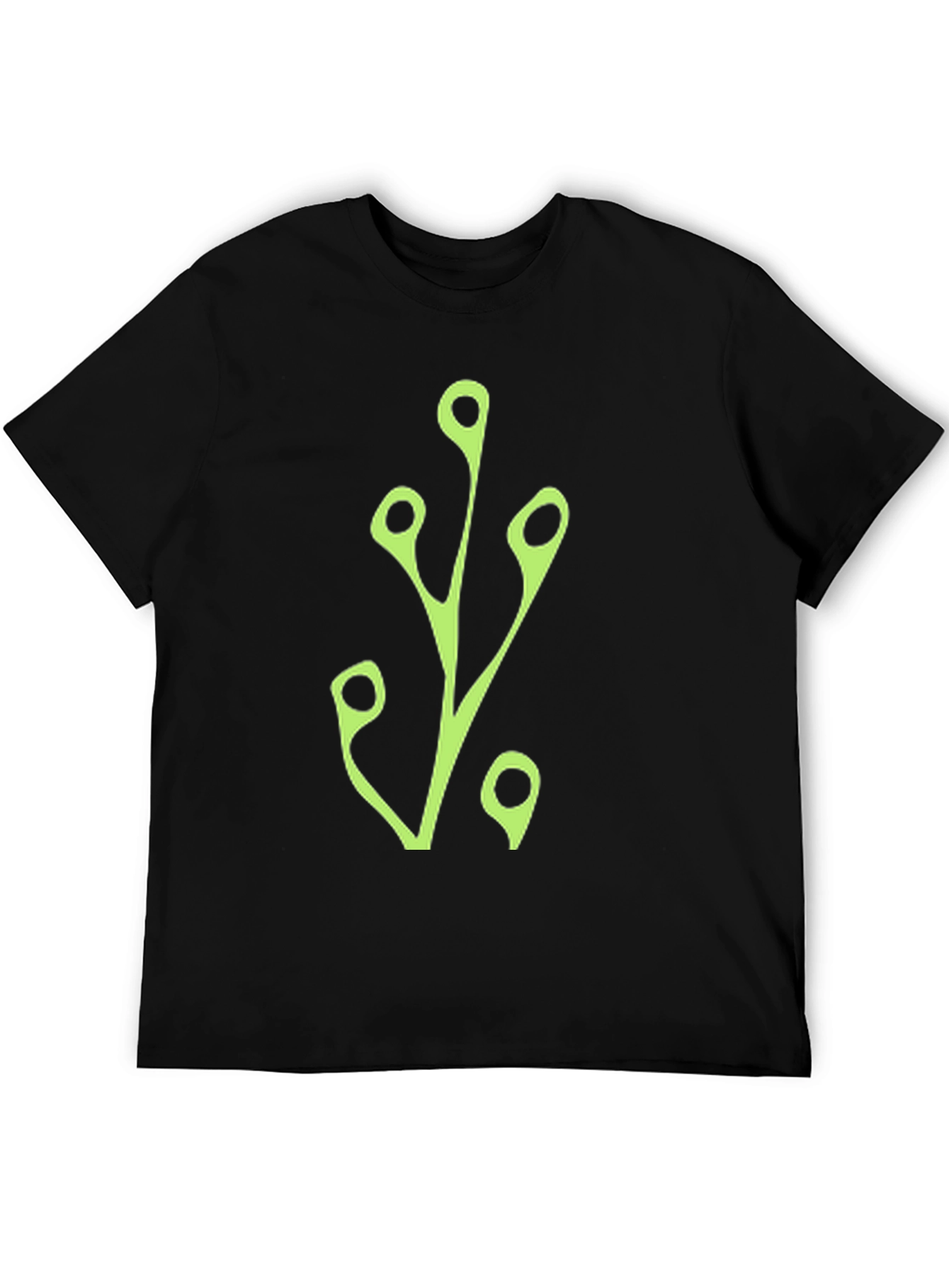 Modern Branch Graphic Tee - Black