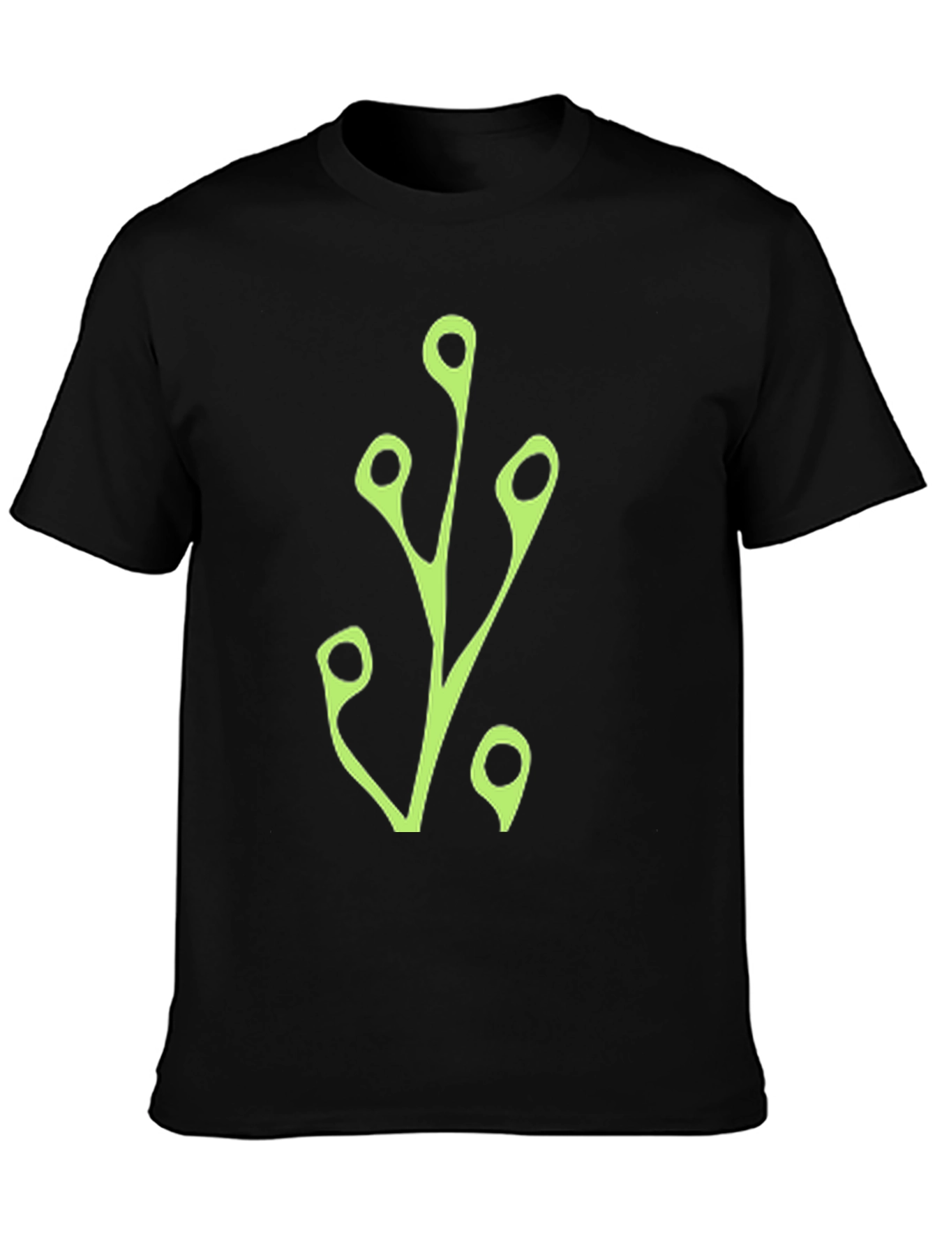 Modern Branch Graphic Tee - Black