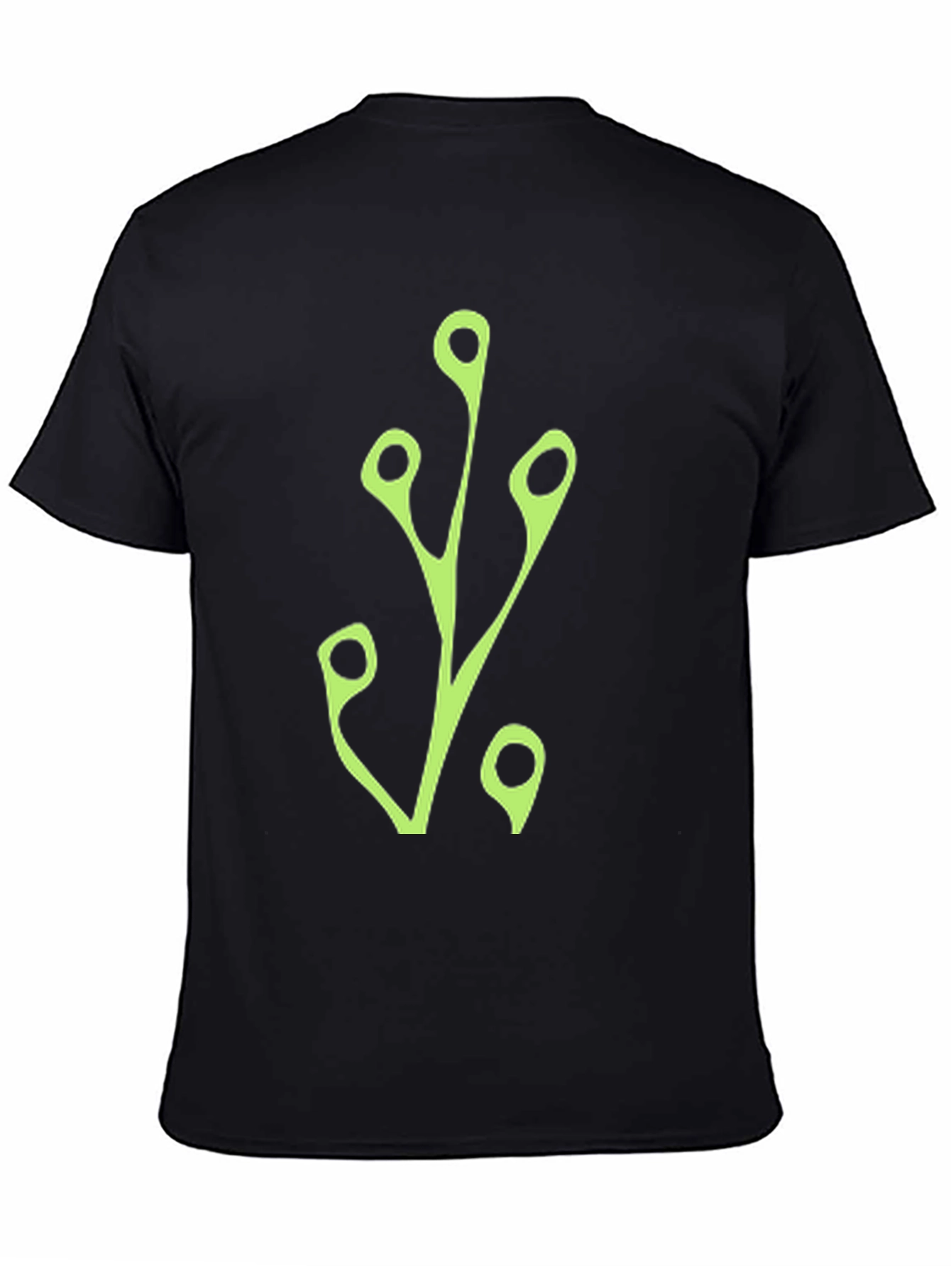 Modern Branch Graphic Tee - Black