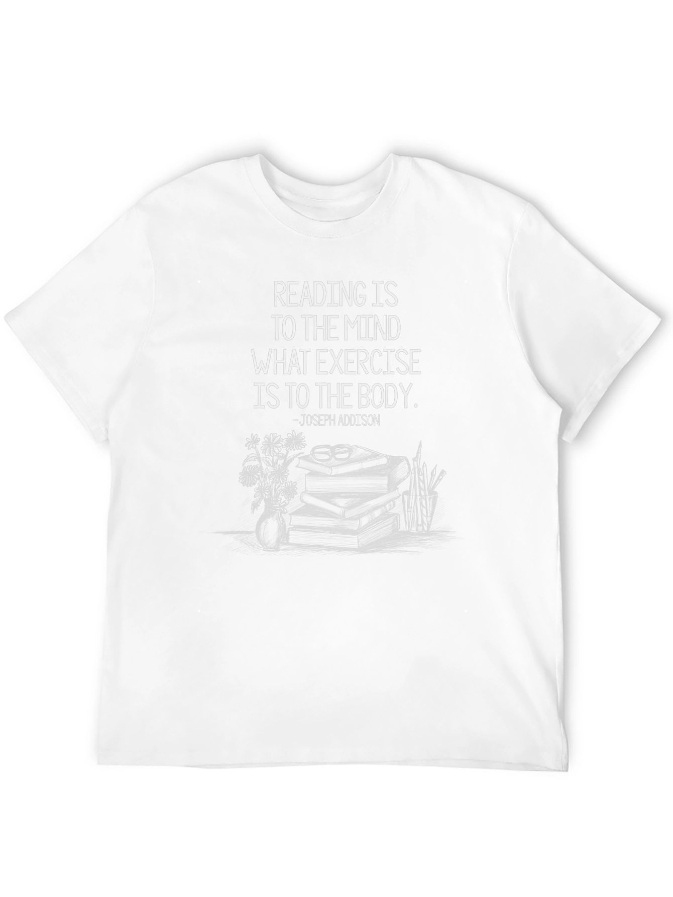 Reading is Exercise T-Shirt - Literary Quote