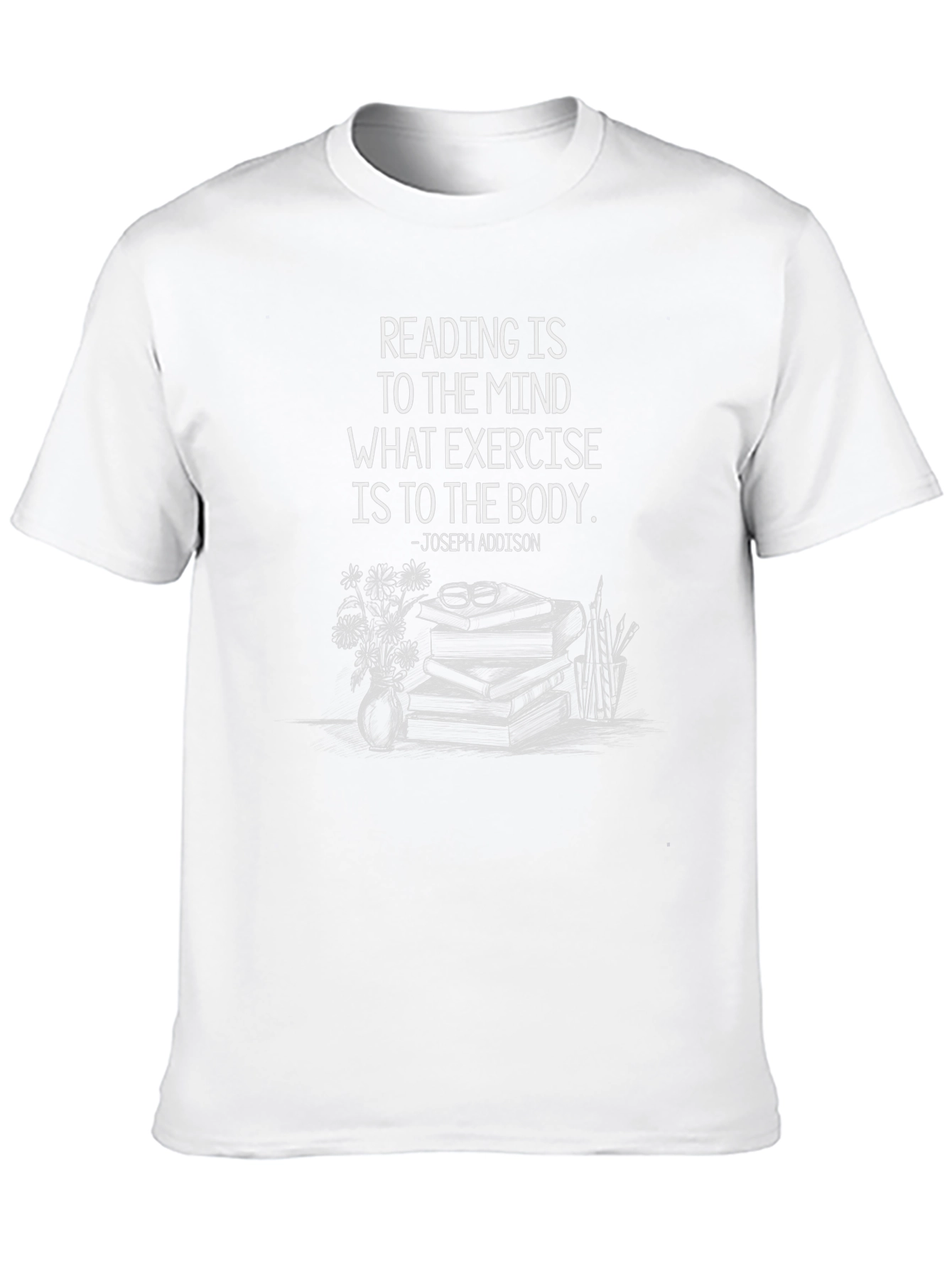 Reading is Exercise T-Shirt - Literary Quote
