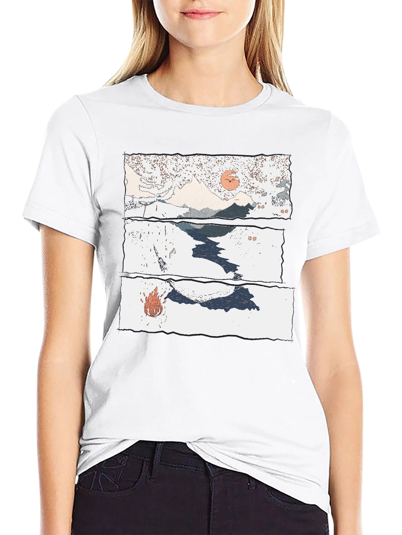 Abstract Landscape Graphic Tee