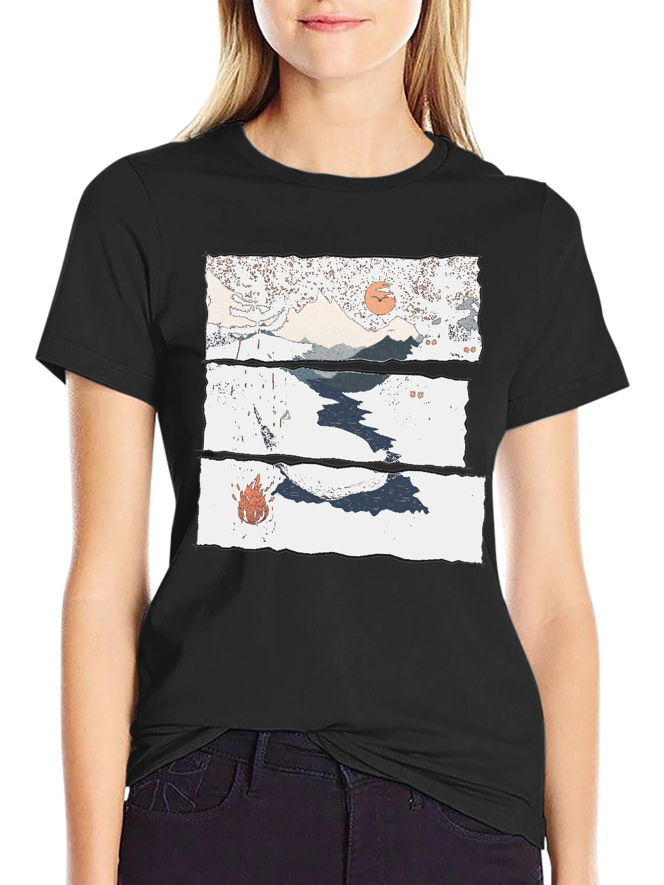Abstract Landscape Graphic Tee