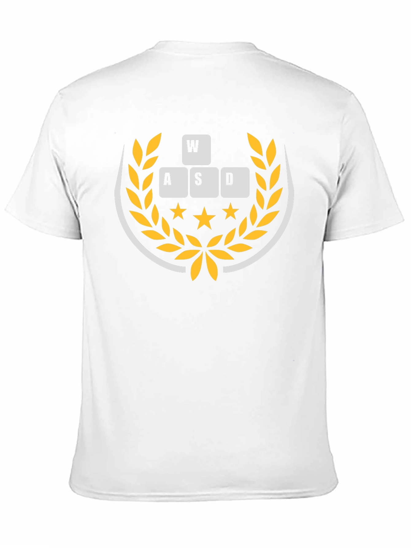 Gamers Keyboard WASD Laurels Graphic T-Shirt