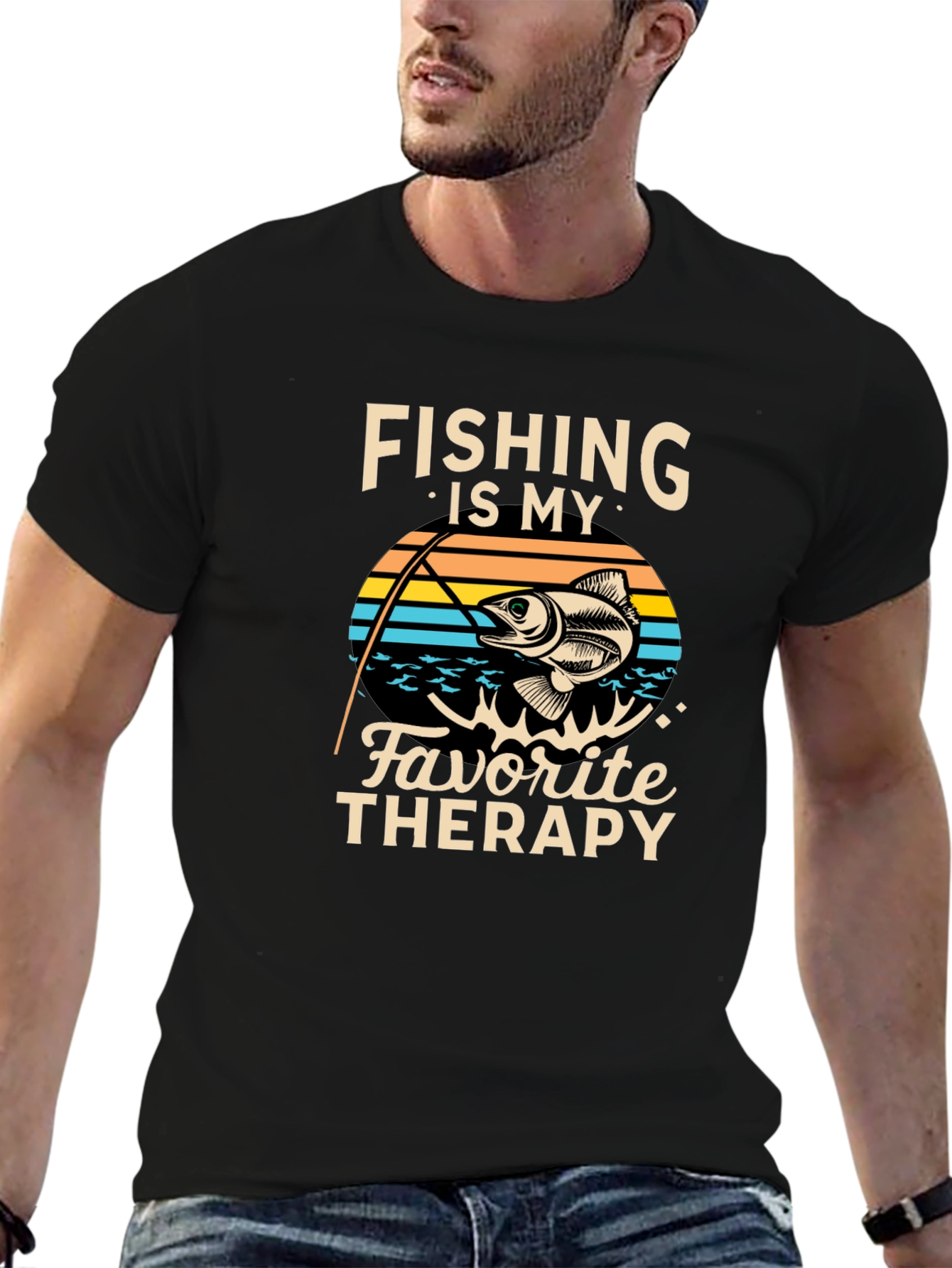 Fishing is My Favorite Therapy T-Shirt