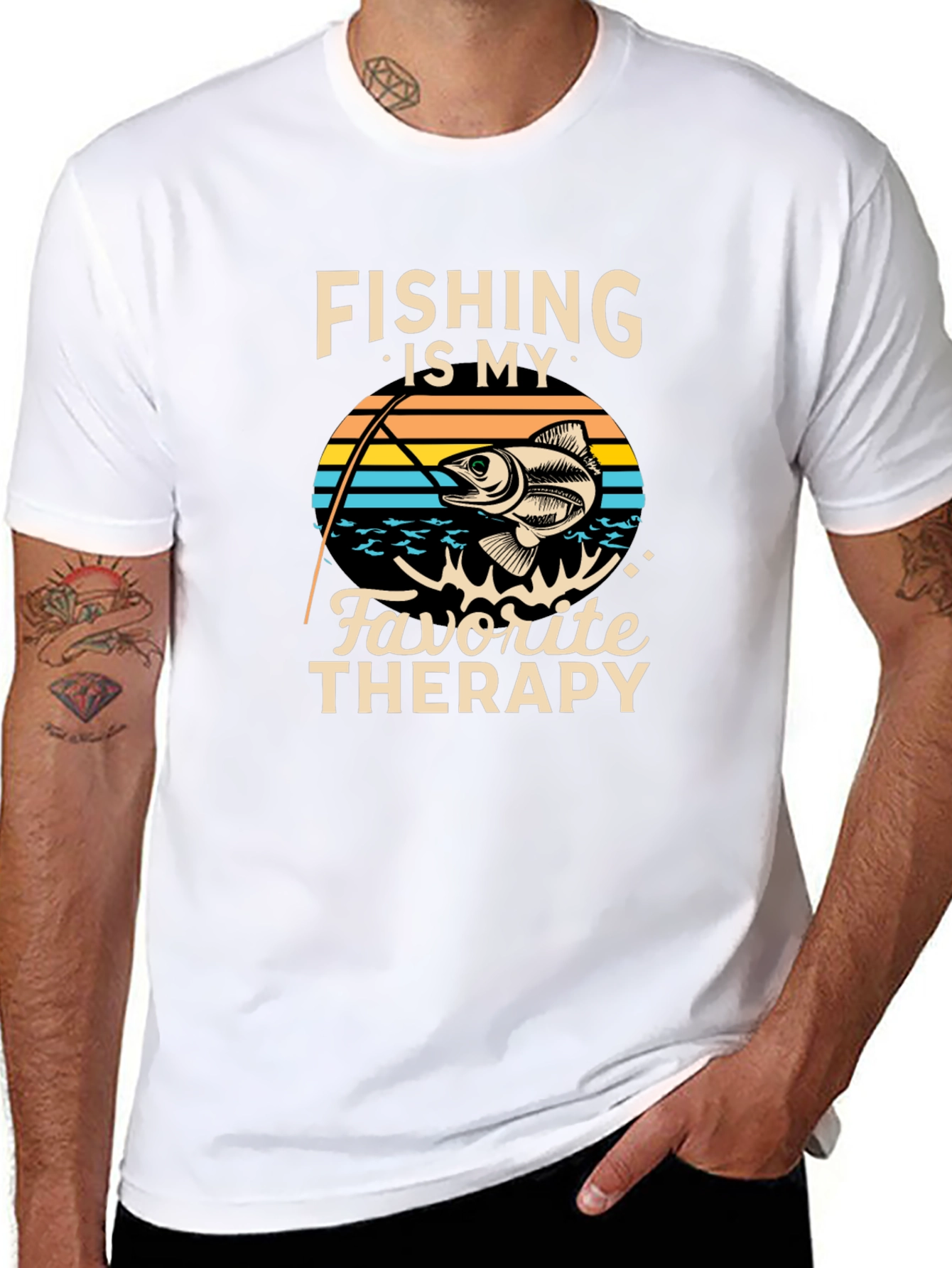 Fishing is My Favorite Therapy T-Shirt
