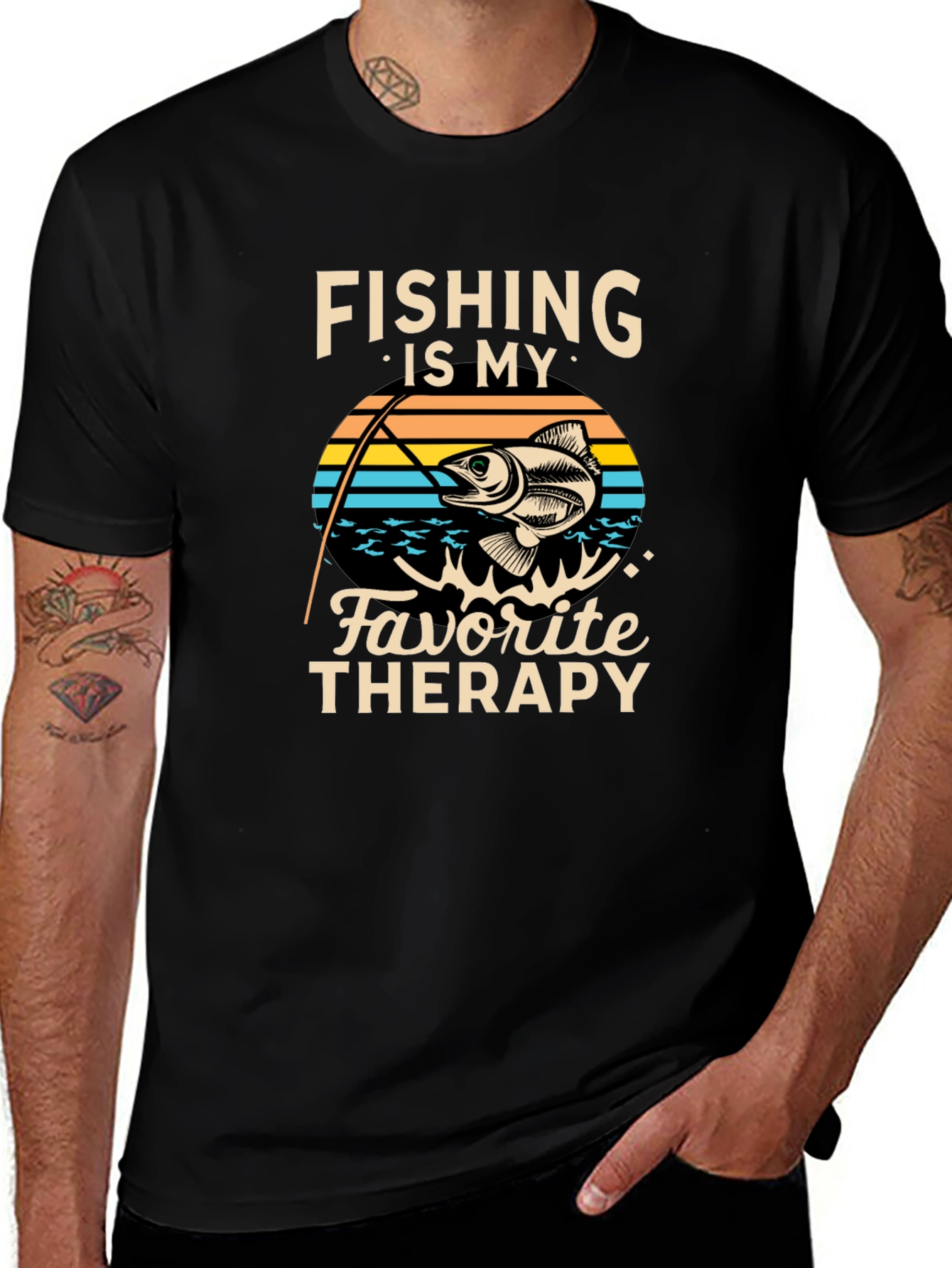 Fishing is My Favorite Therapy T-Shirt