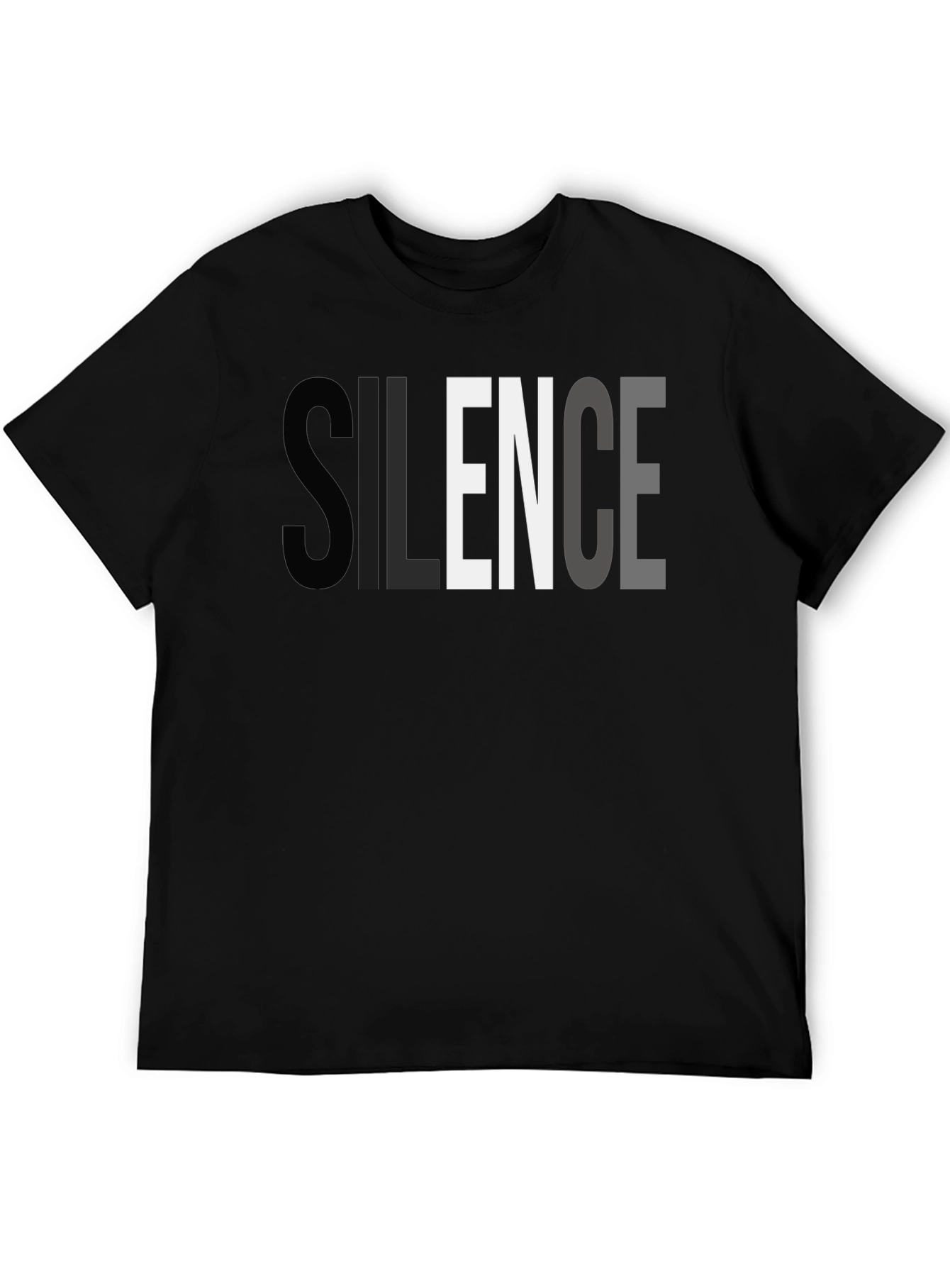 Silence Graphic Print T-Shirt - Soft Cotton Tee