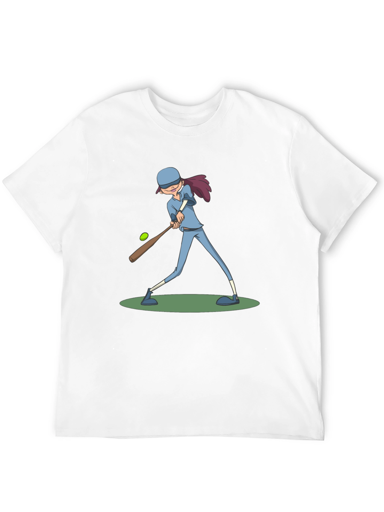 Baseball Girl T-Shirt - Black Cotton Tee