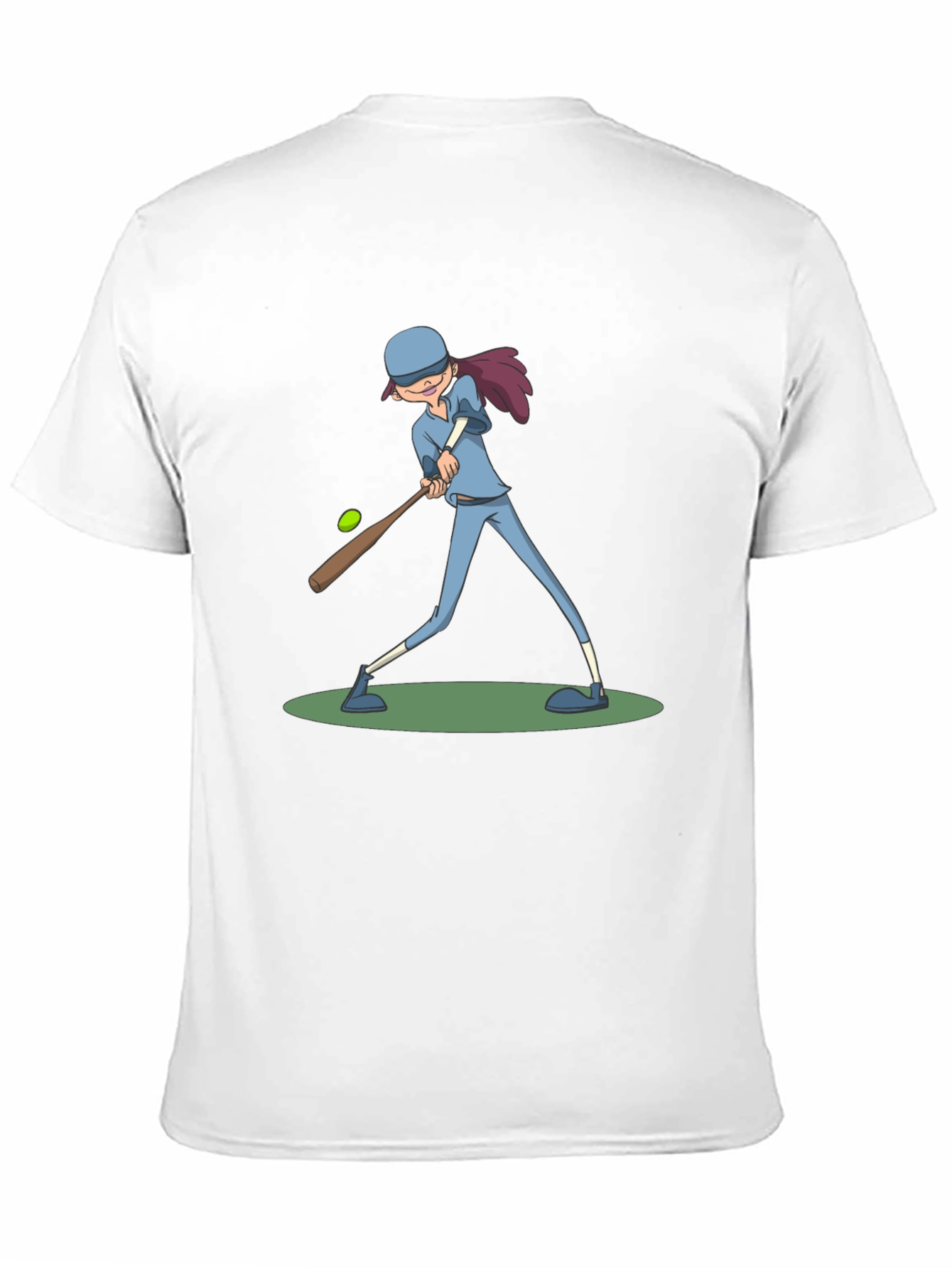 Baseball Girl T-Shirt - Black Cotton Tee