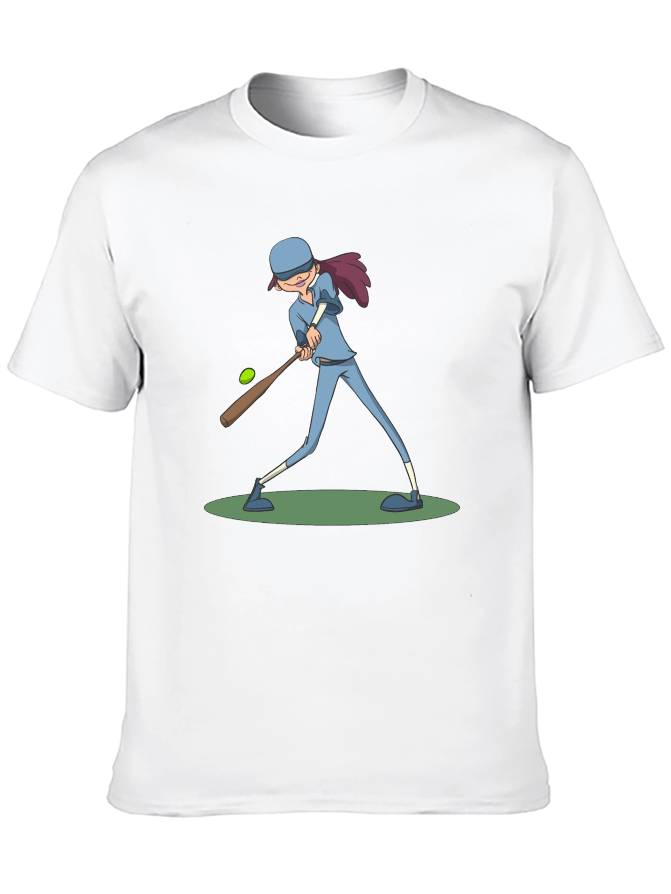 Baseball Girl T-Shirt - Black Cotton Tee