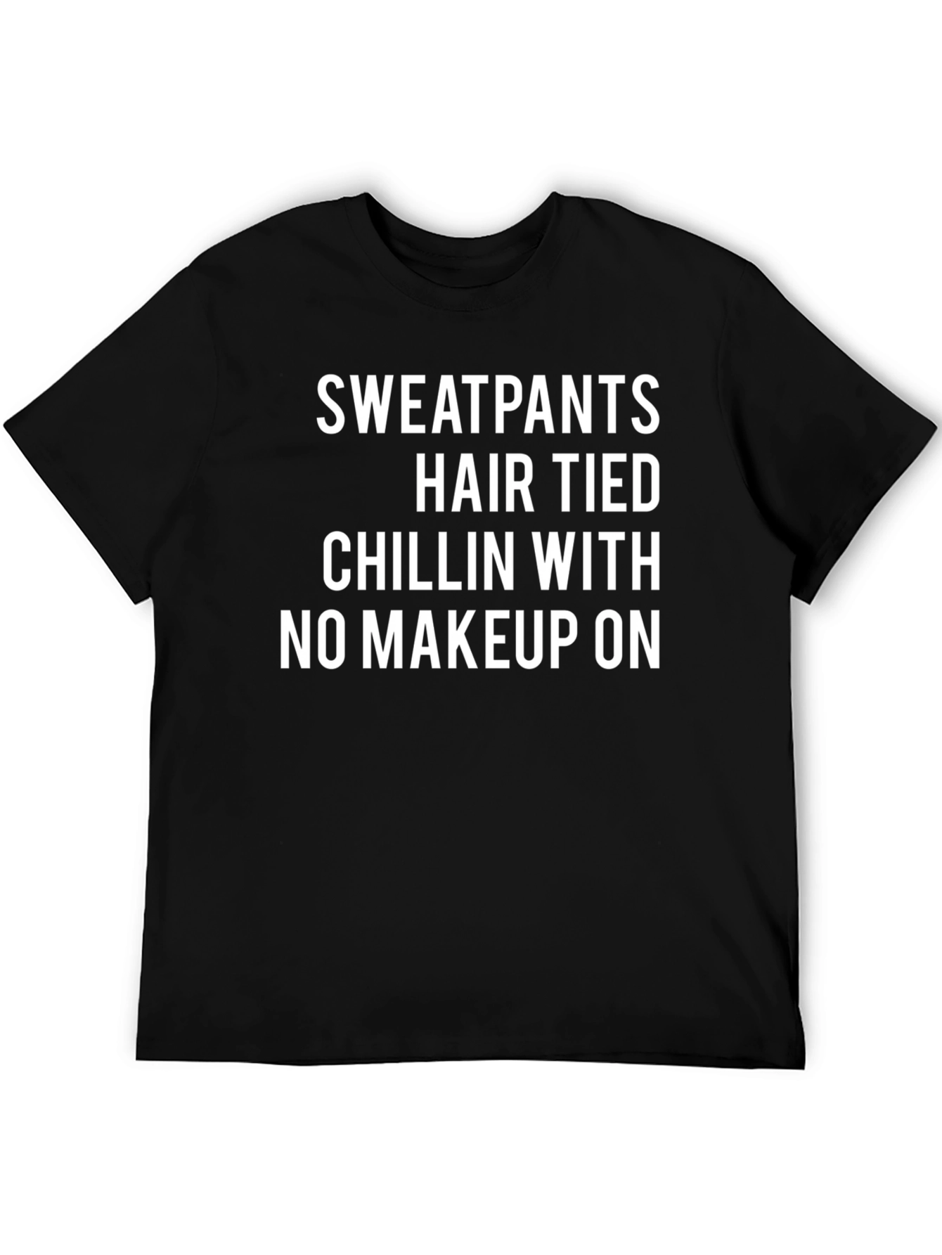 Sweatpants Hair Tied Graphic Tee
