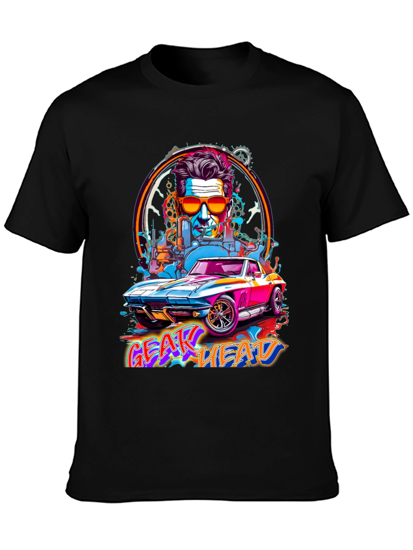 Gear Head Graphic Tee - Car Enthusiast Shirt