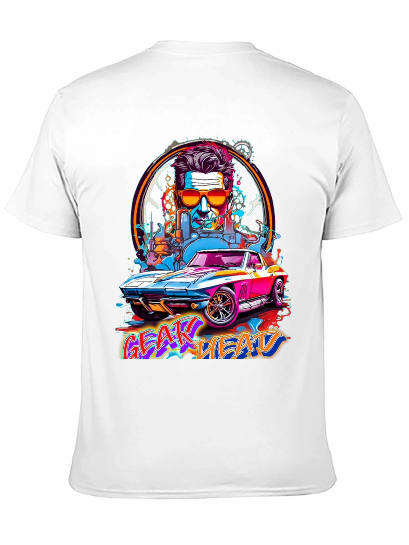 Gear Head Graphic Tee - Car Enthusiast Shirt