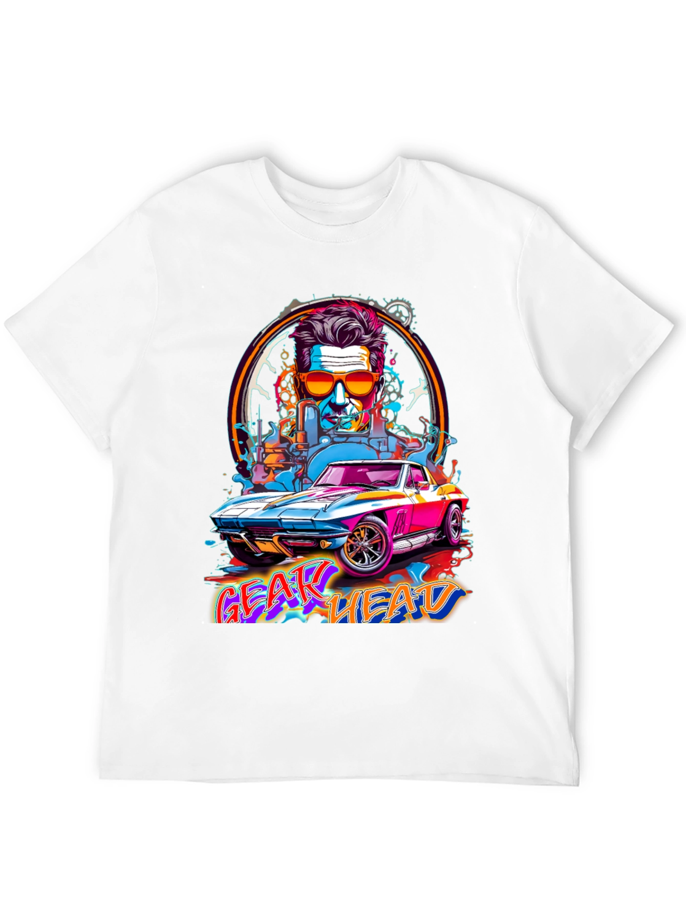 Gear Head Graphic Tee - Car Enthusiast Shirt