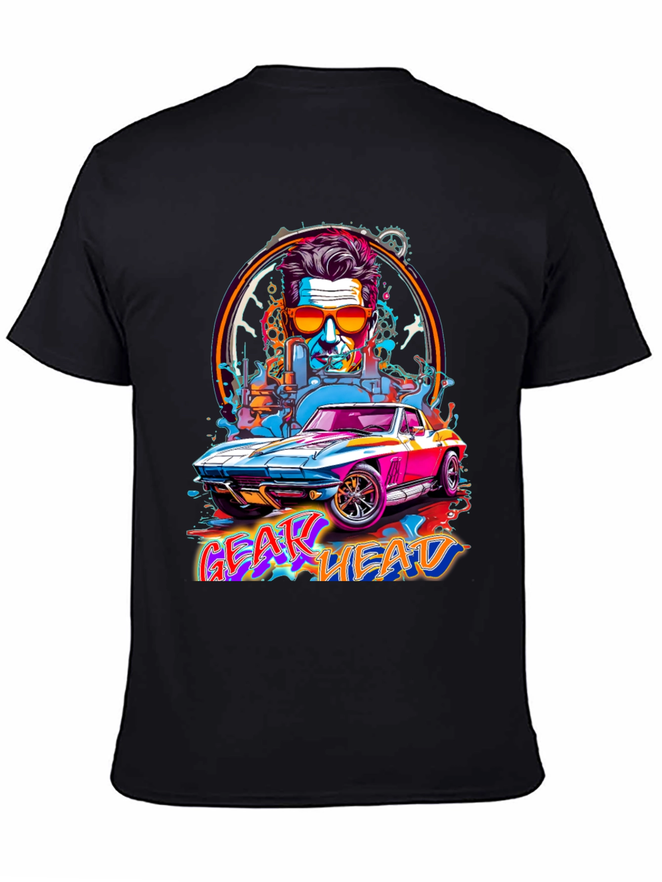 Gear Head Graphic Tee - Car Enthusiast Shirt