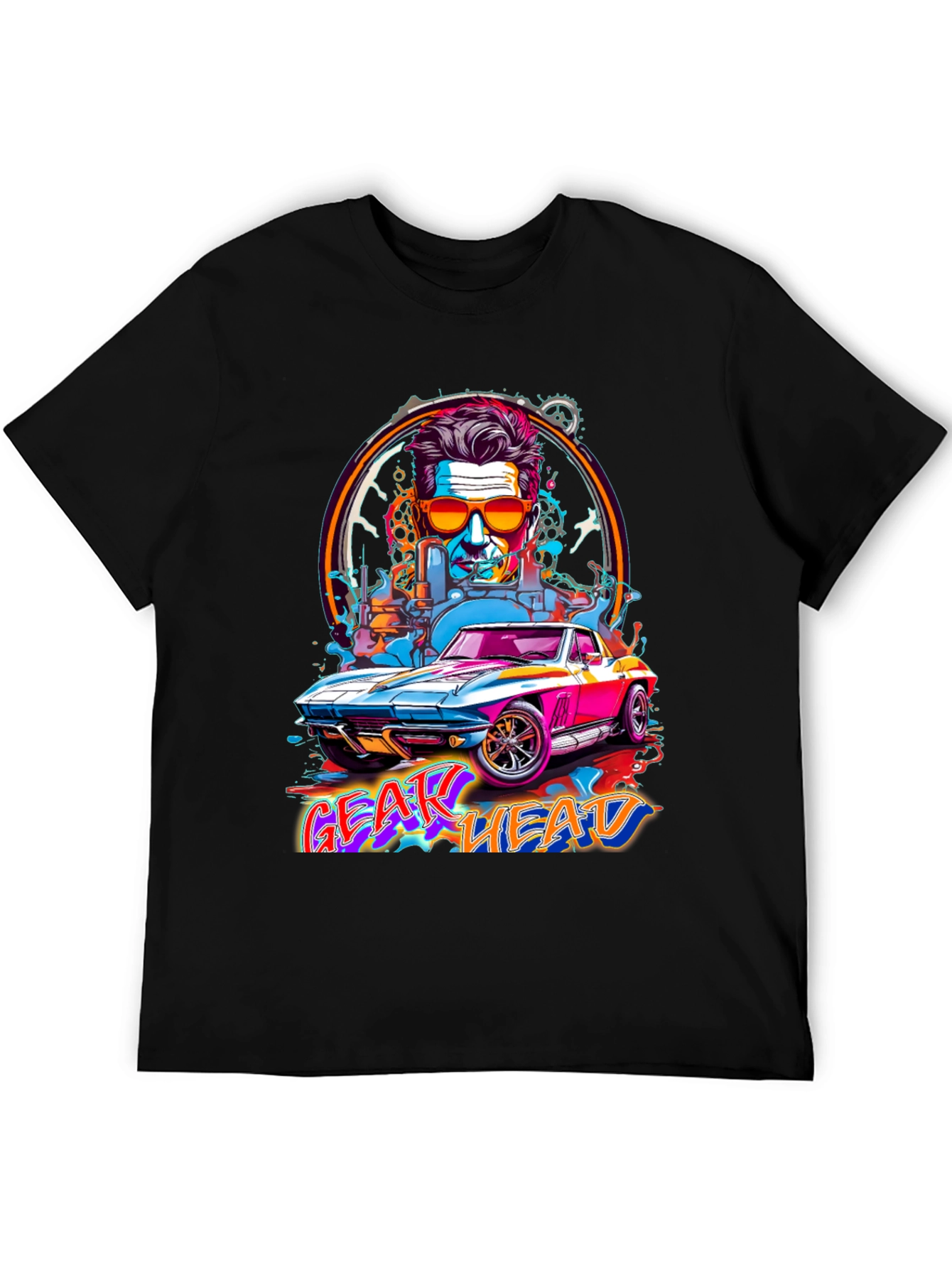 Gear Head Graphic Tee - Car Enthusiast Shirt