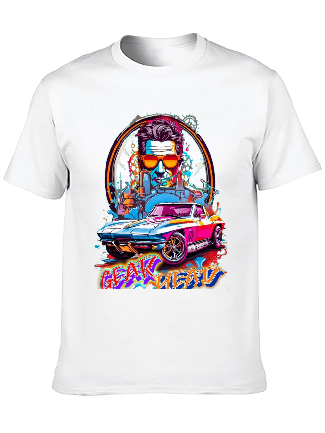 Gear Head Graphic Tee - Car Enthusiast Shirt