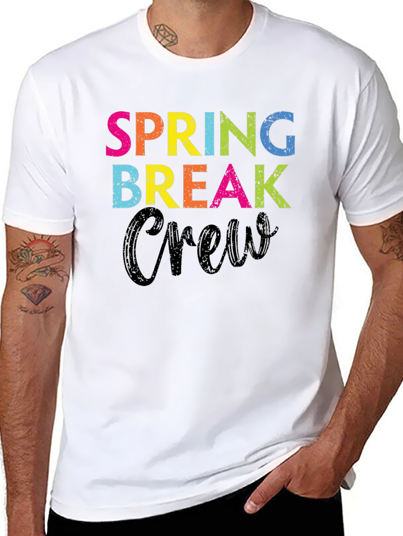 Spring Break Crew Graphic T-Shirt