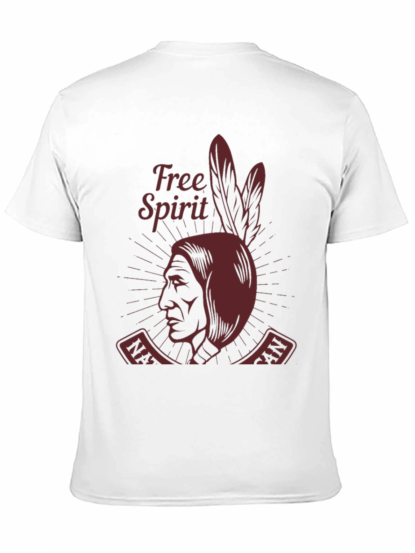 Native American Free Spirit Graphic Tee - Black