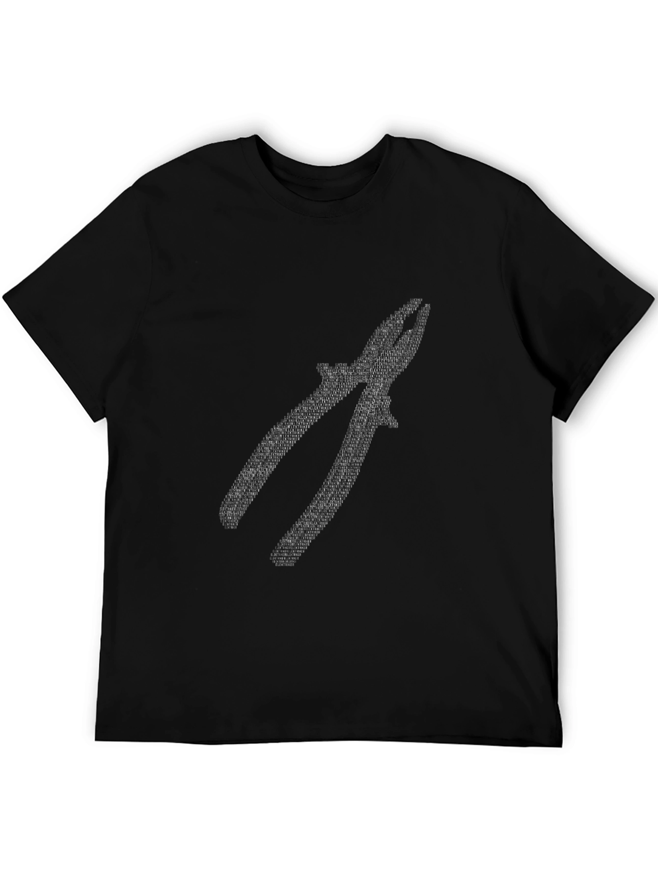 Pliers Graphic Tee - Black Cotton Blend