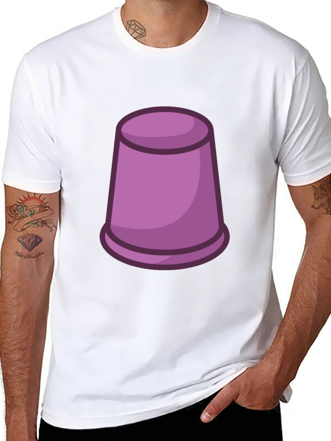 Purple Cup Graphic Tee - Stylish & Unique!