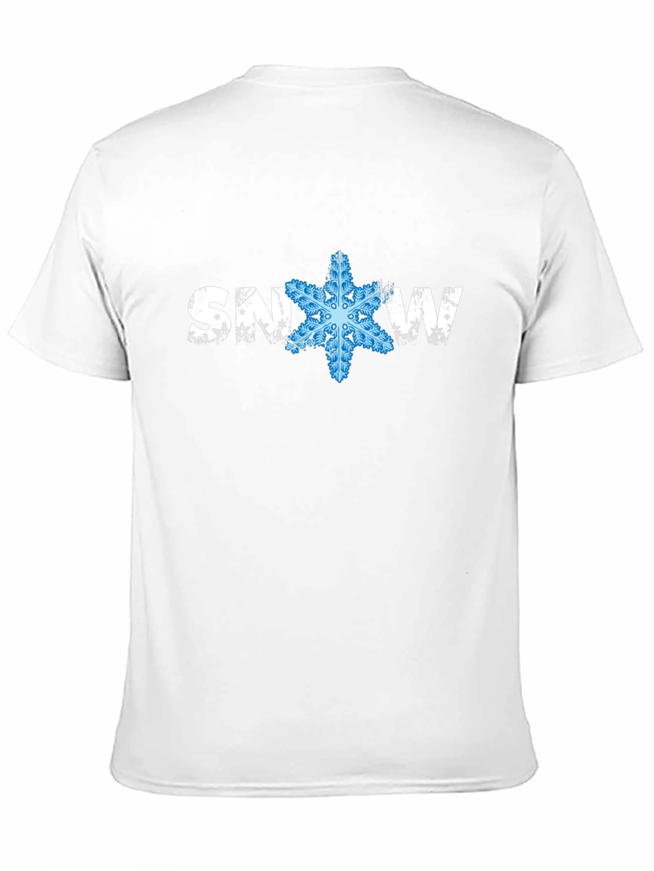 Snowflake Graphic Black T-Shirt Winter Holiday Tee