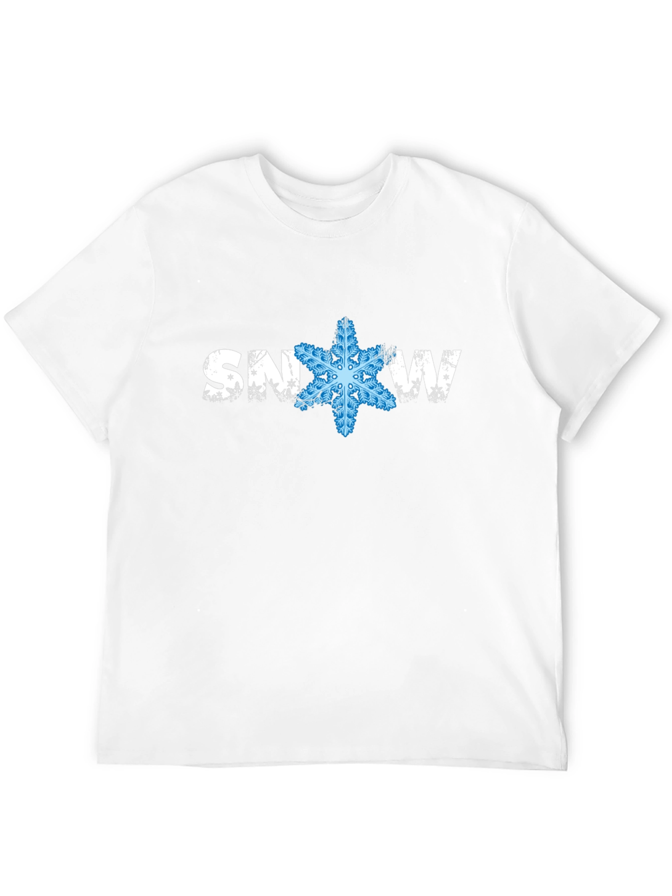Snowflake Graphic Black T-Shirt Winter Holiday Tee