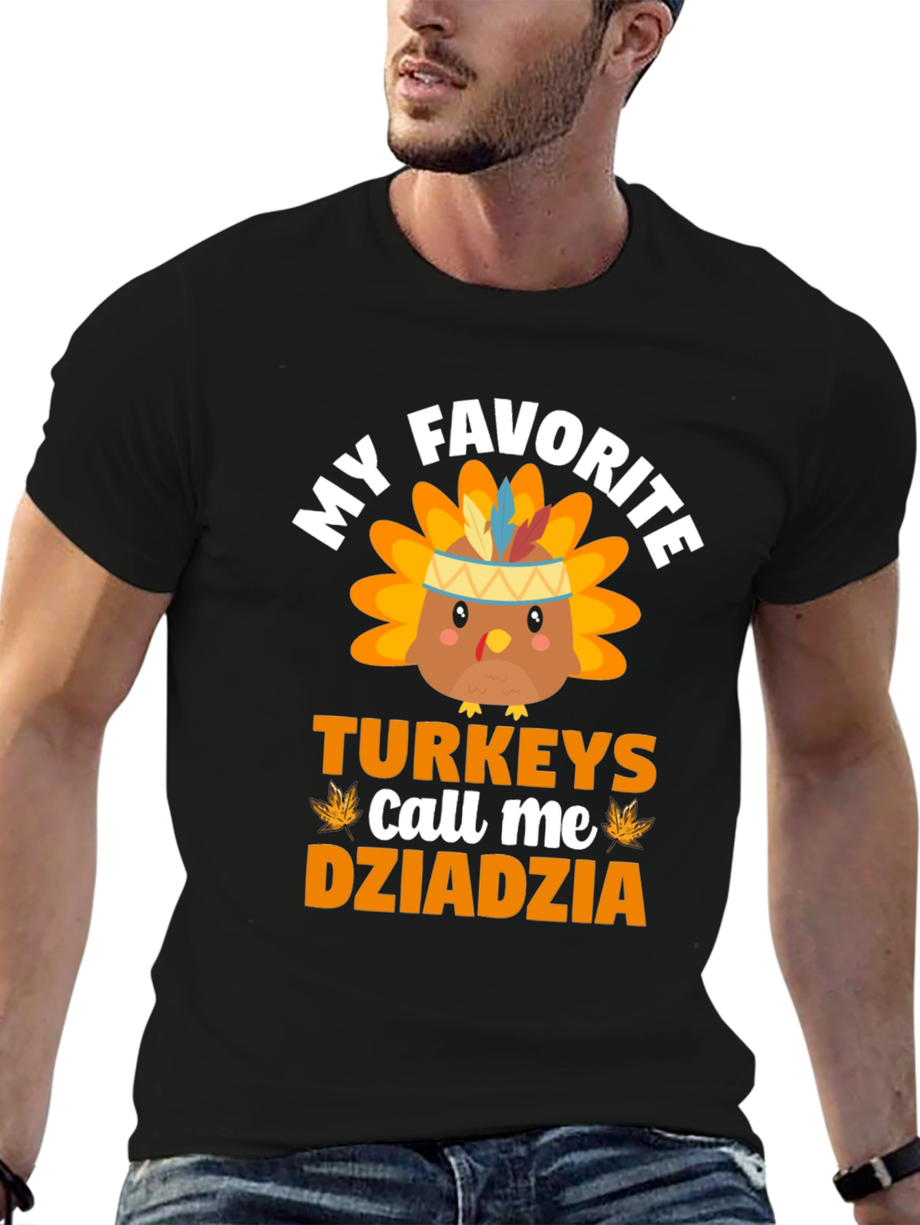 Thanksgiving Dziadzia Turkey T-Shirt