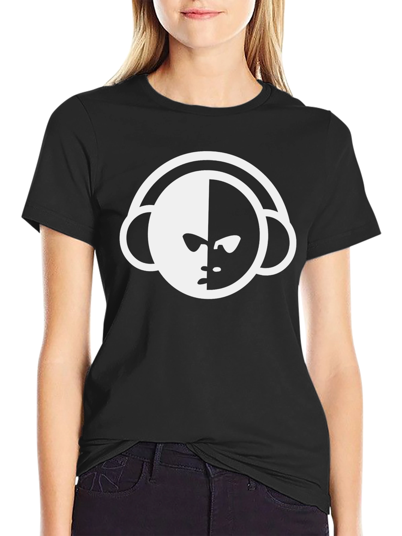 DJ Head Black T-Shirt
