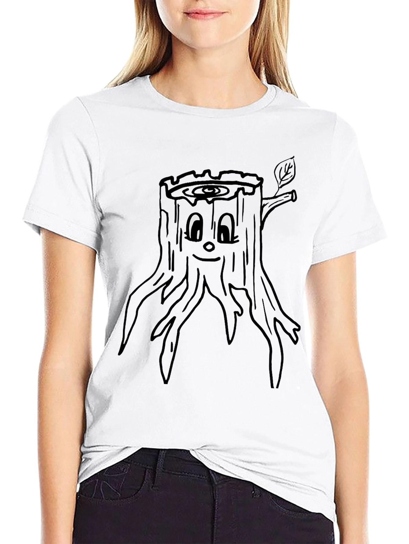 Funny Tree Stump Graphic Tee