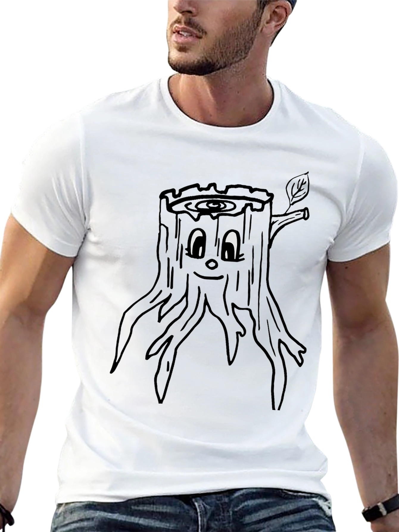 Funny Tree Stump Graphic Tee