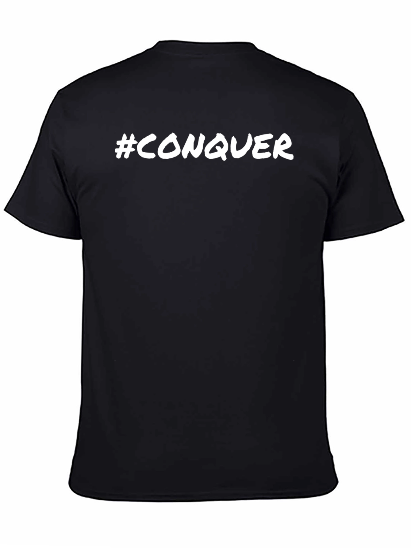 Conquer Graphic T-Shirt - Solid Black