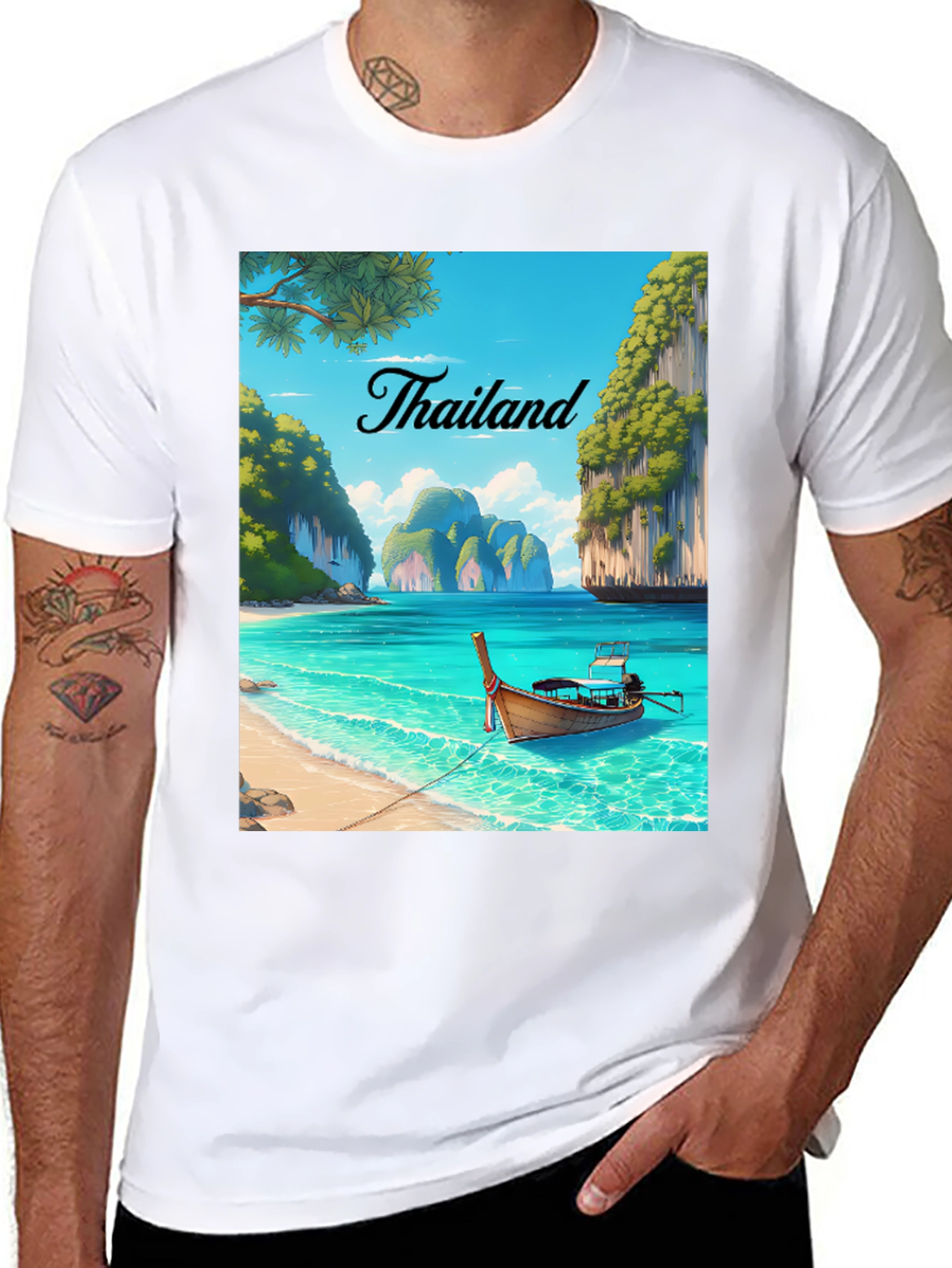 Thailand Beach T-Shirt - Tropical Vacation Tee