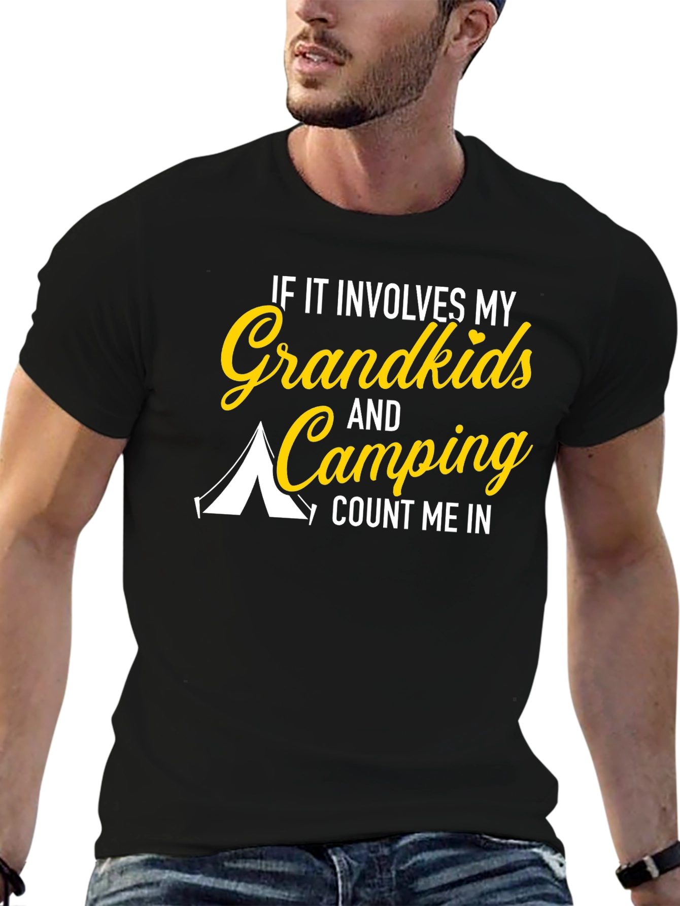 Grandkids & Camping T-Shirt: Count Me In!