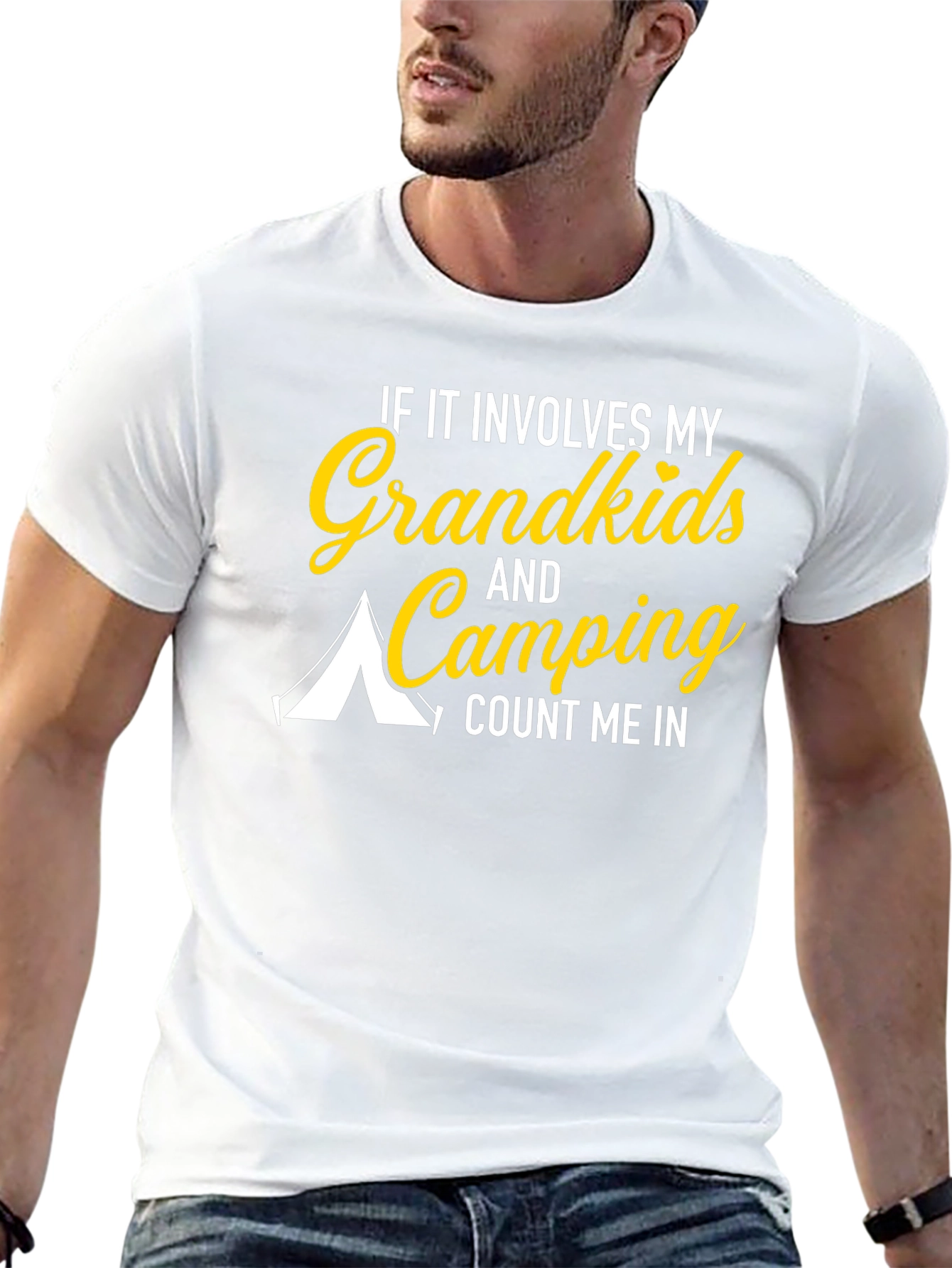 Grandkids & Camping T-Shirt: Count Me In!