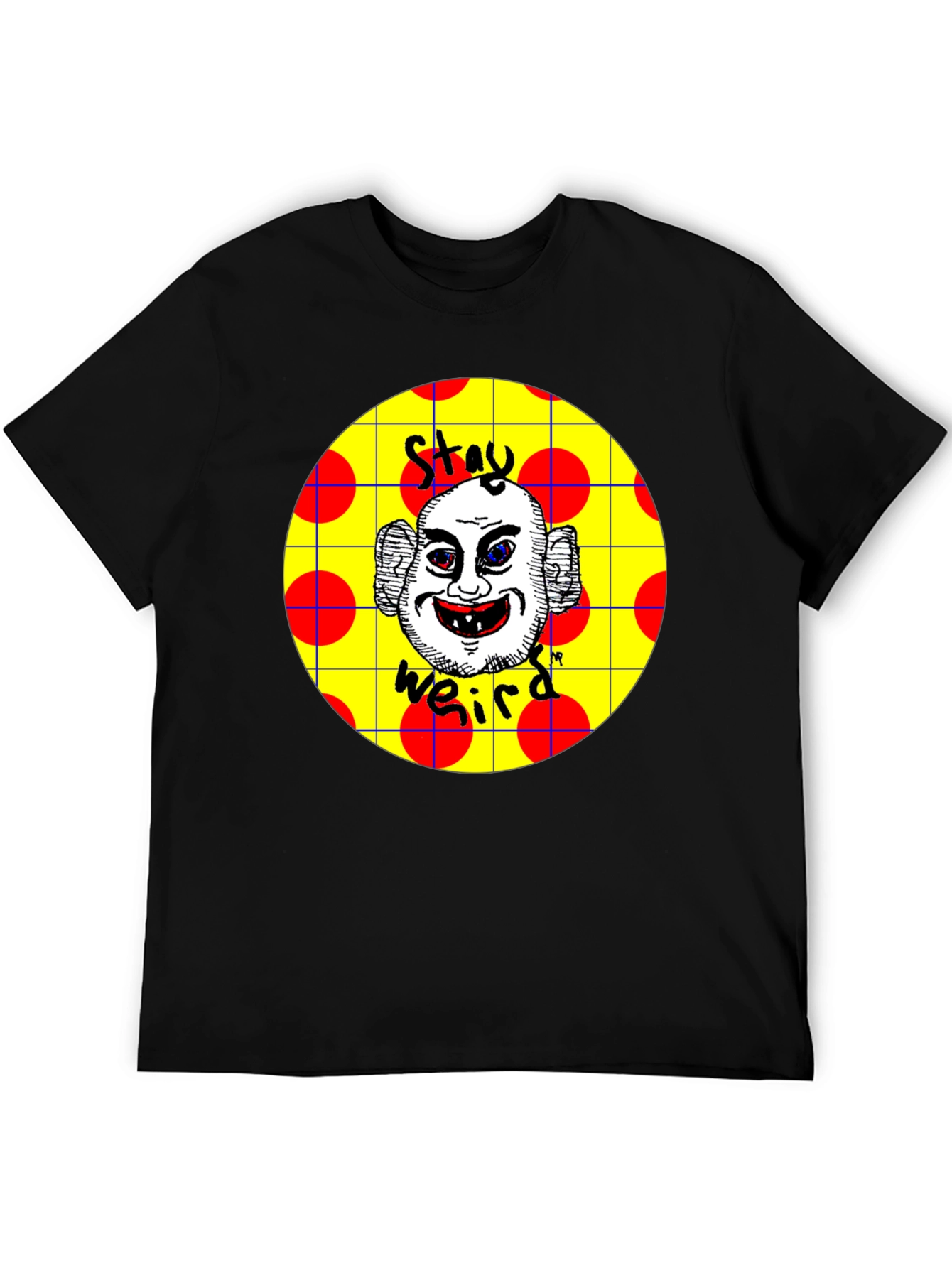 Stay Weird T-Shirt: Unique Graphic Tee Black Cotton