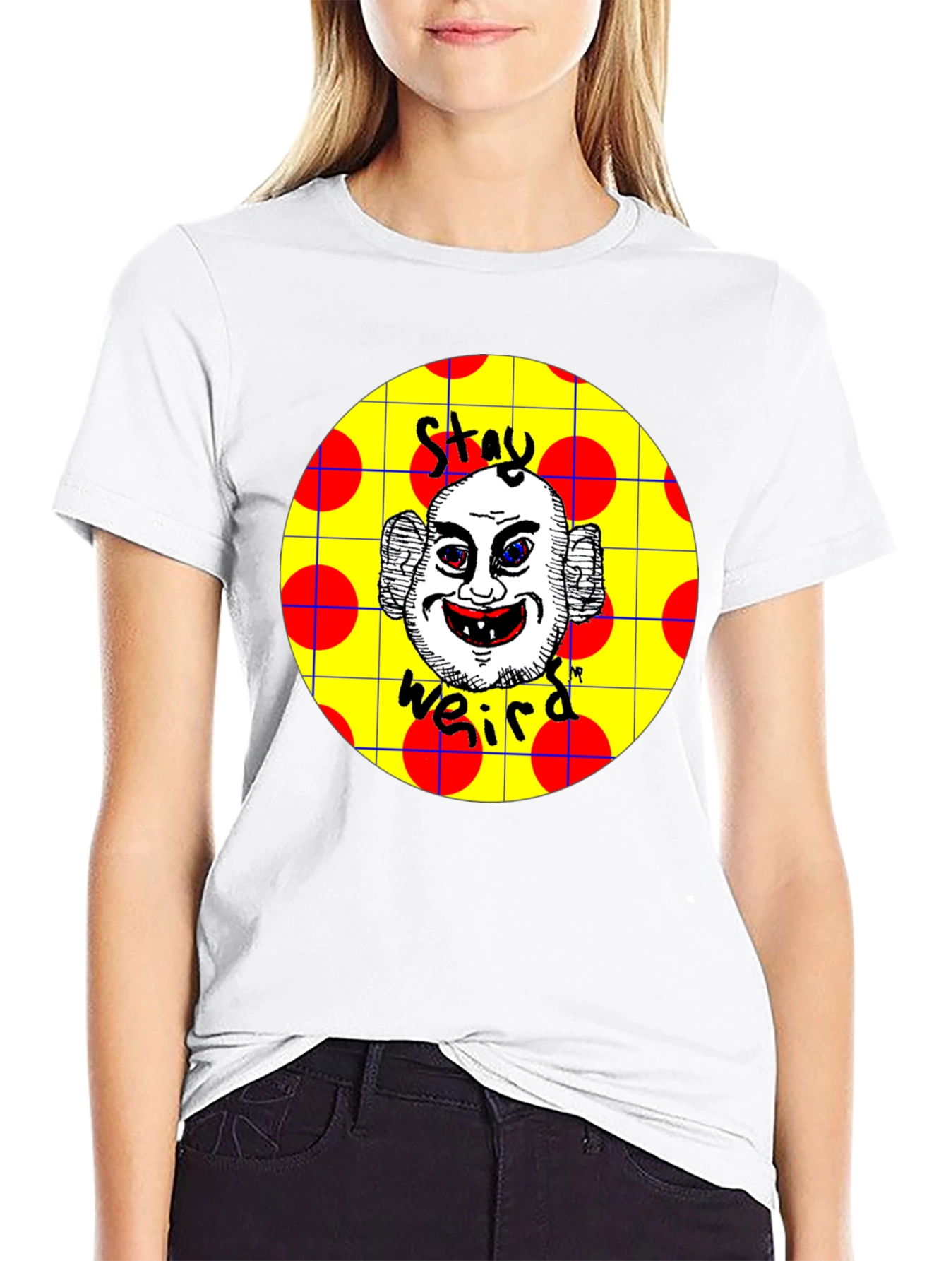 Stay Weird T-Shirt: Unique Graphic Tee Black Cotton