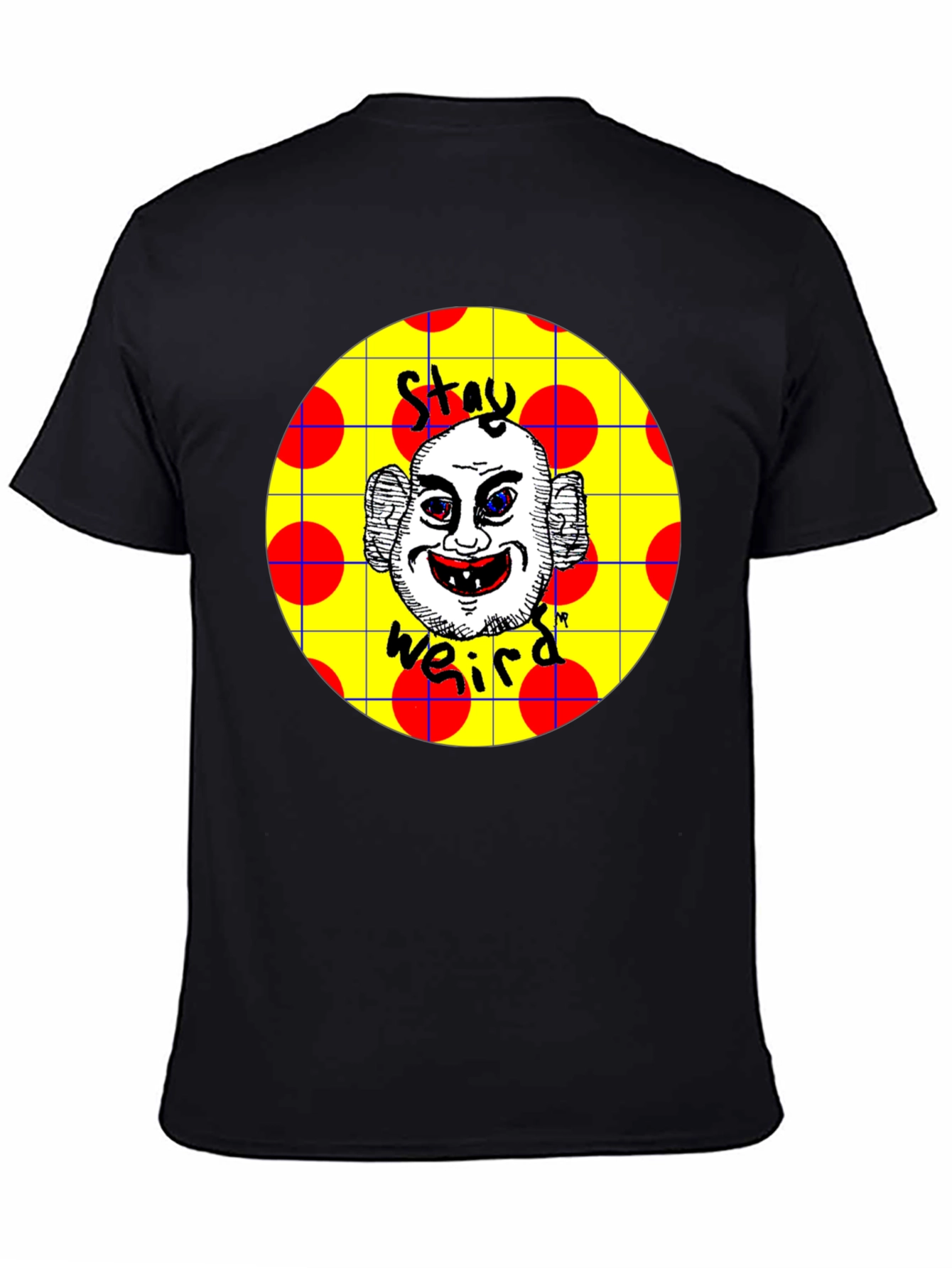 Stay Weird T-Shirt: Unique Graphic Tee Black Cotton