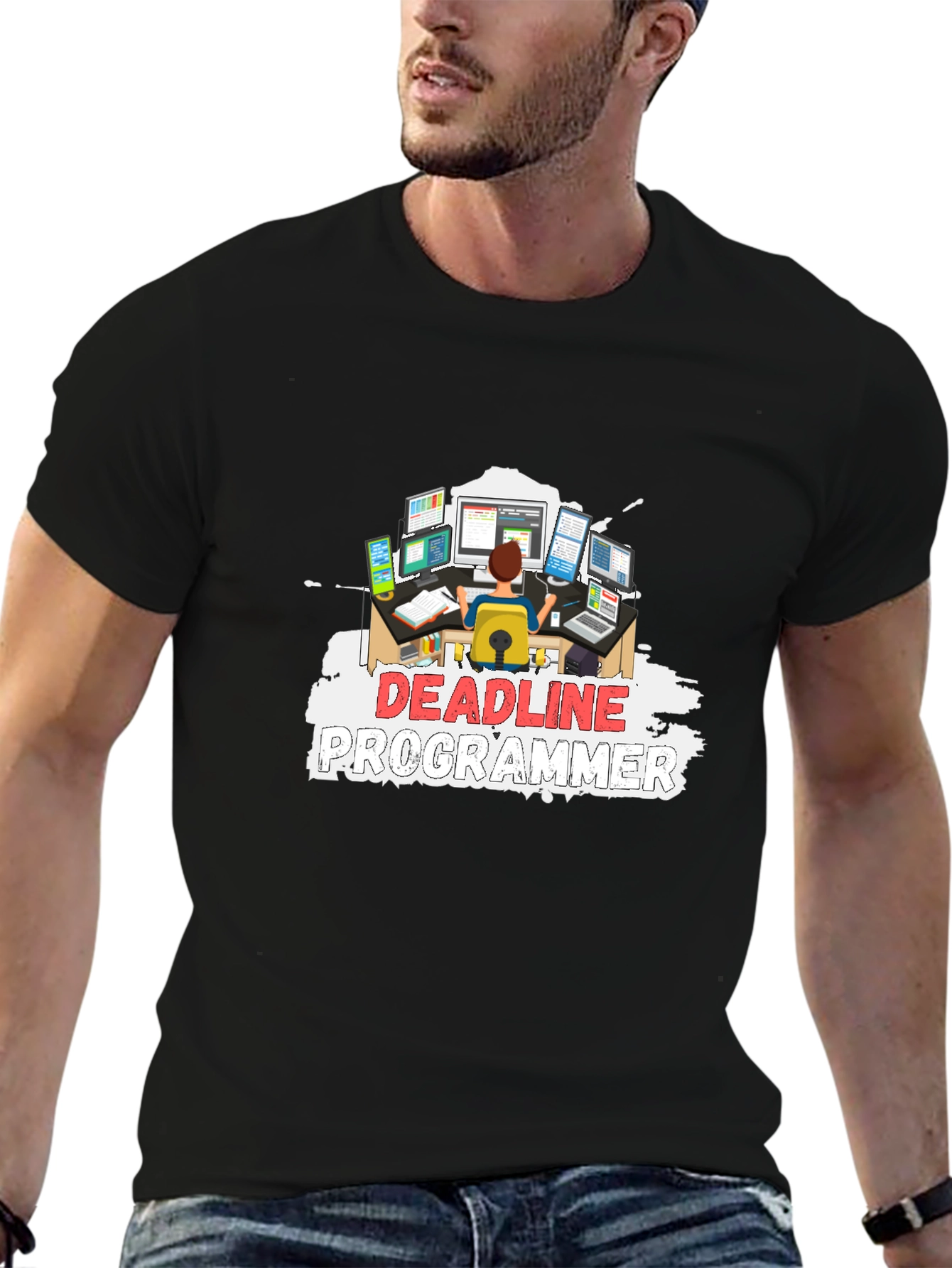 Deadline Programmer Graphic T-Shirt