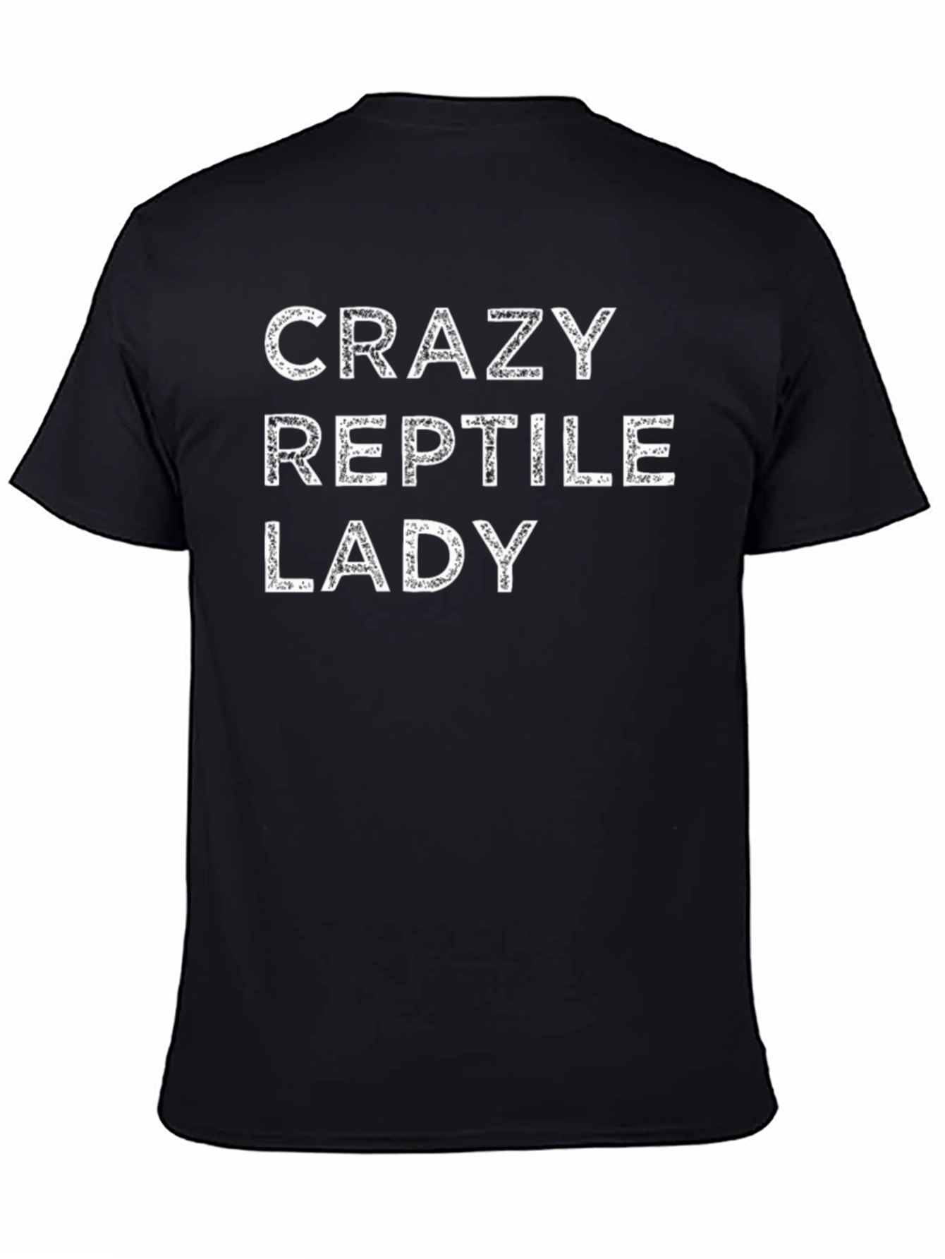 Crazy Reptile Lady Graphic Tee - Black