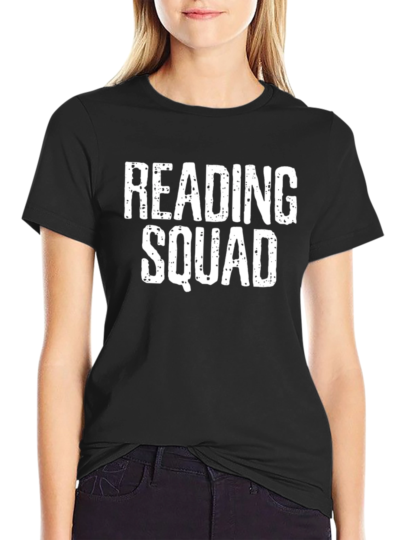 Reading Squad Black T-Shirt - Book Lover Apparel