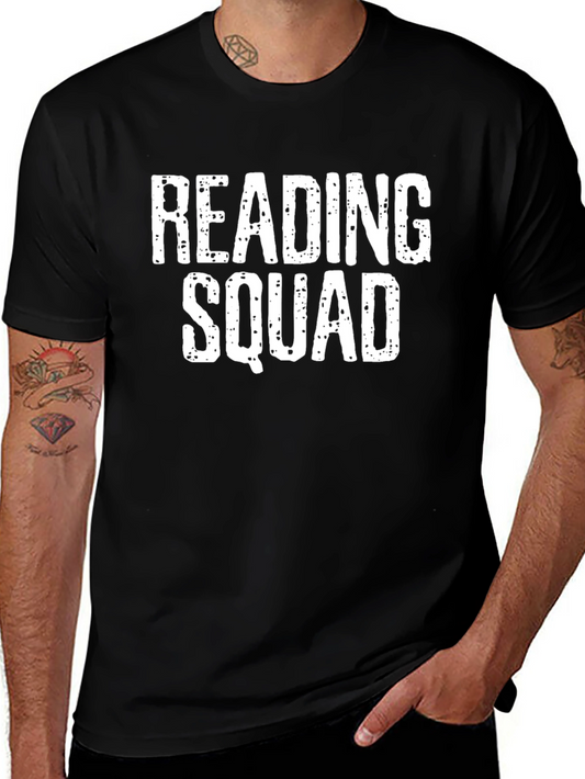 Reading Squad Black T-Shirt - Book Lover Apparel