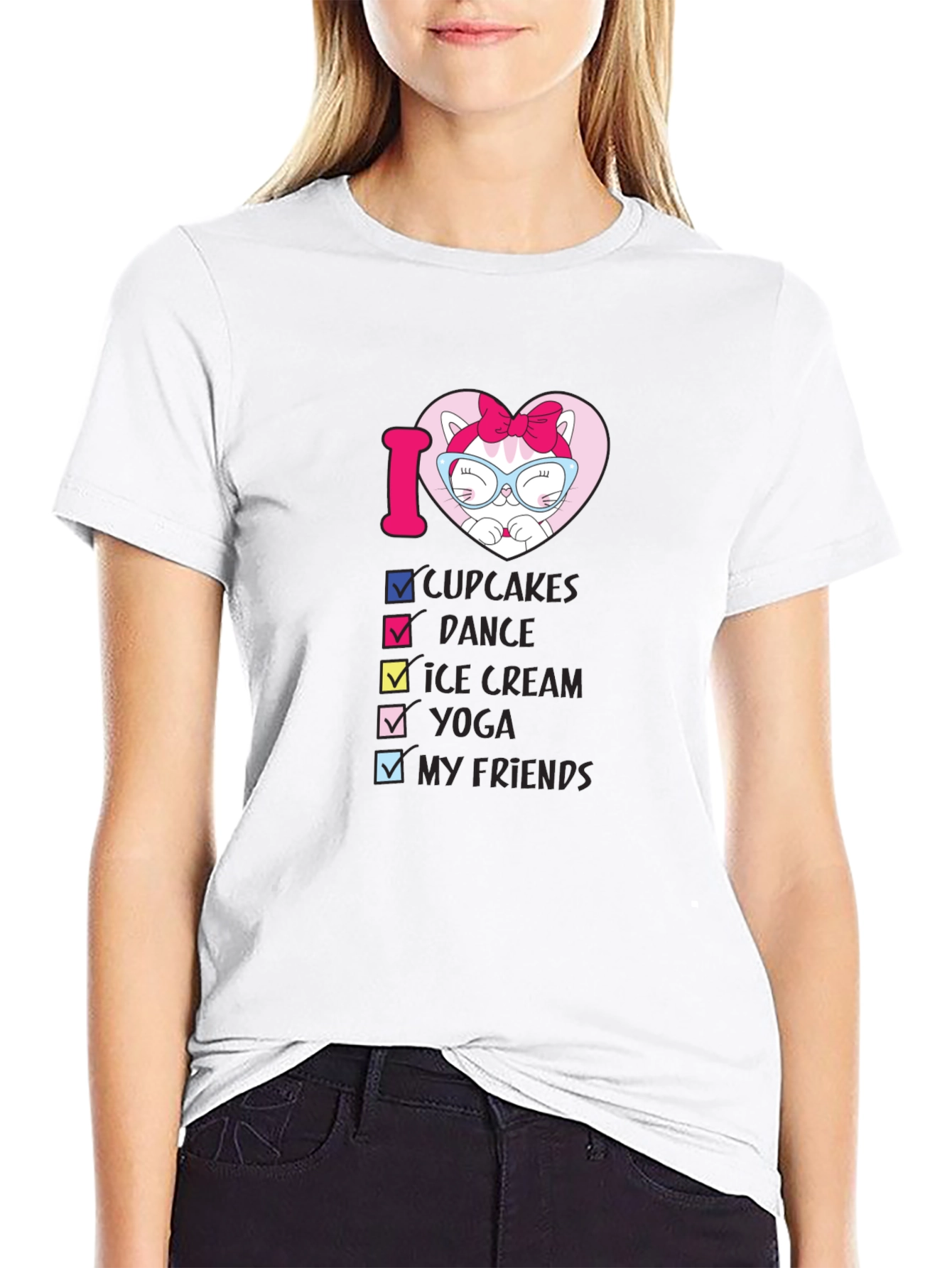 I Love Cat Cupcakes T-Shirt