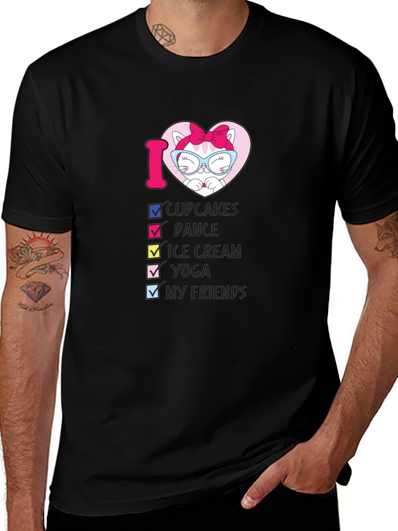 I Love Cat Cupcakes T-Shirt
