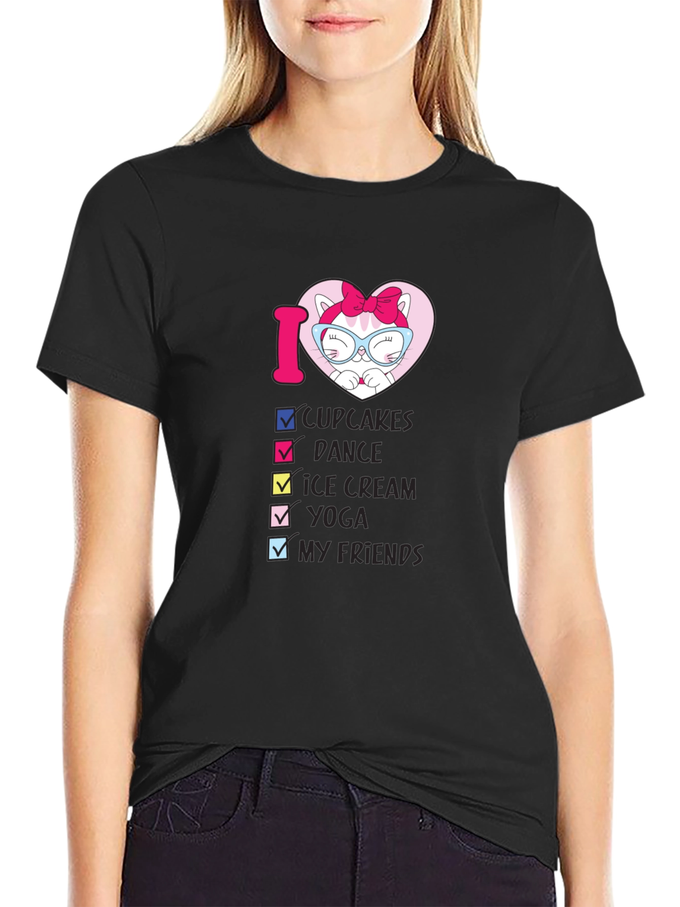 I Love Cat Cupcakes T-Shirt