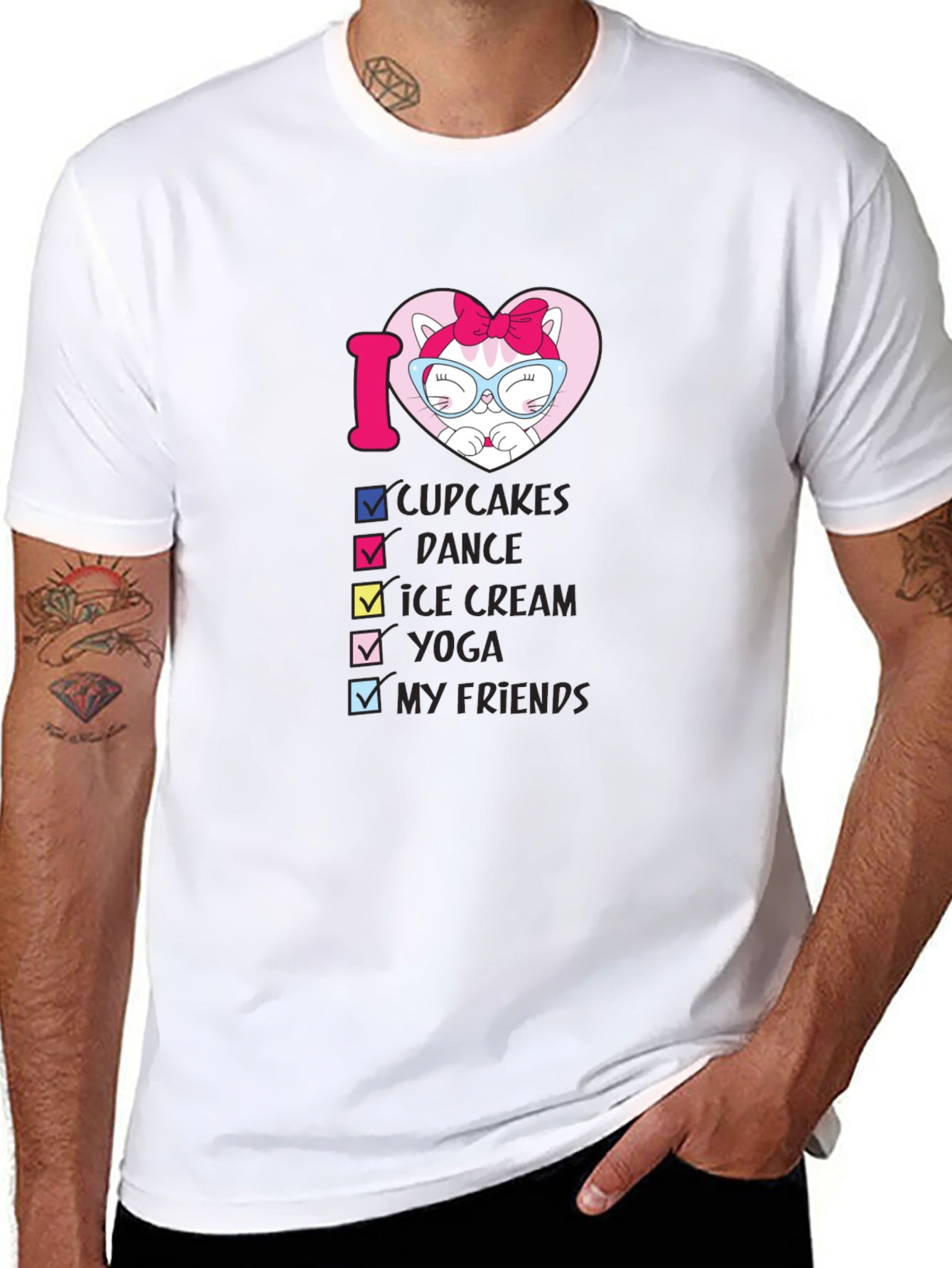 I Love Cat Cupcakes T-Shirt